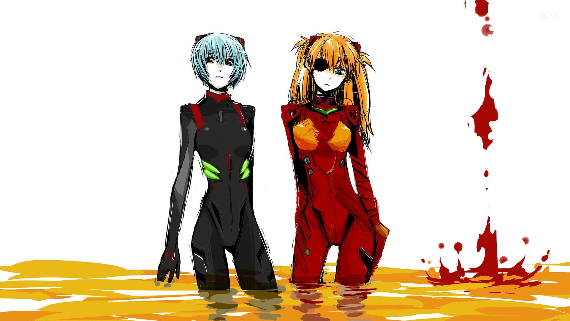 Asuka Langley Soryu, evangelion, celebration, Neon Genesis Evangelion, creativity, costume, women, studio shot, white background, people, toy, anime, asuka, HD Wallpaper