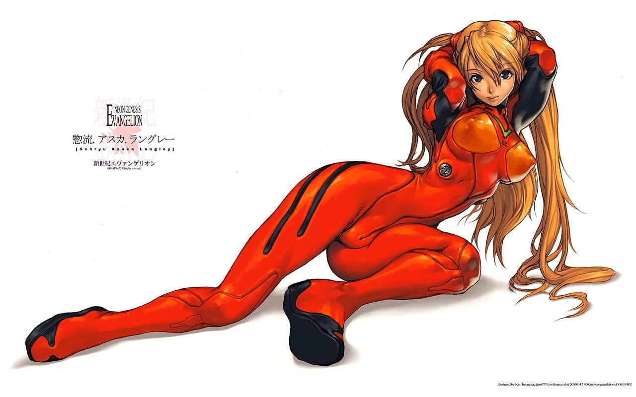 soft, neon genesis evangelion, langley, asuka, soryu, genesis, evangelion, hd, shading, neon, 720P, x, anime, art, HD Wallpaper