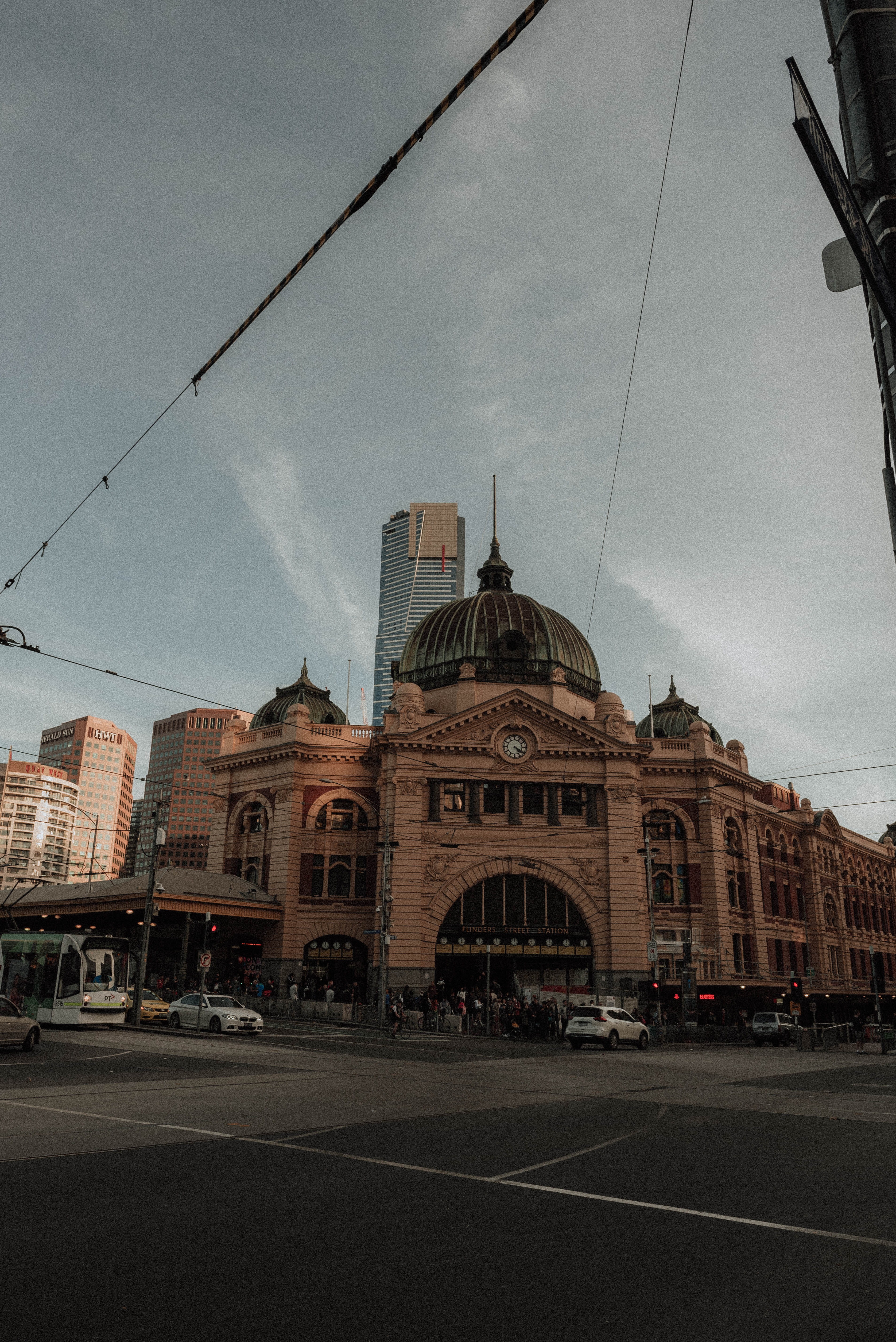 nature, building, day, vintage, outdoors, aesthetics, tumblr, transportation, cable, mode of transportation, car, land vehicle, sunset, cloud - sky, australia, Phone HD Wallpaper