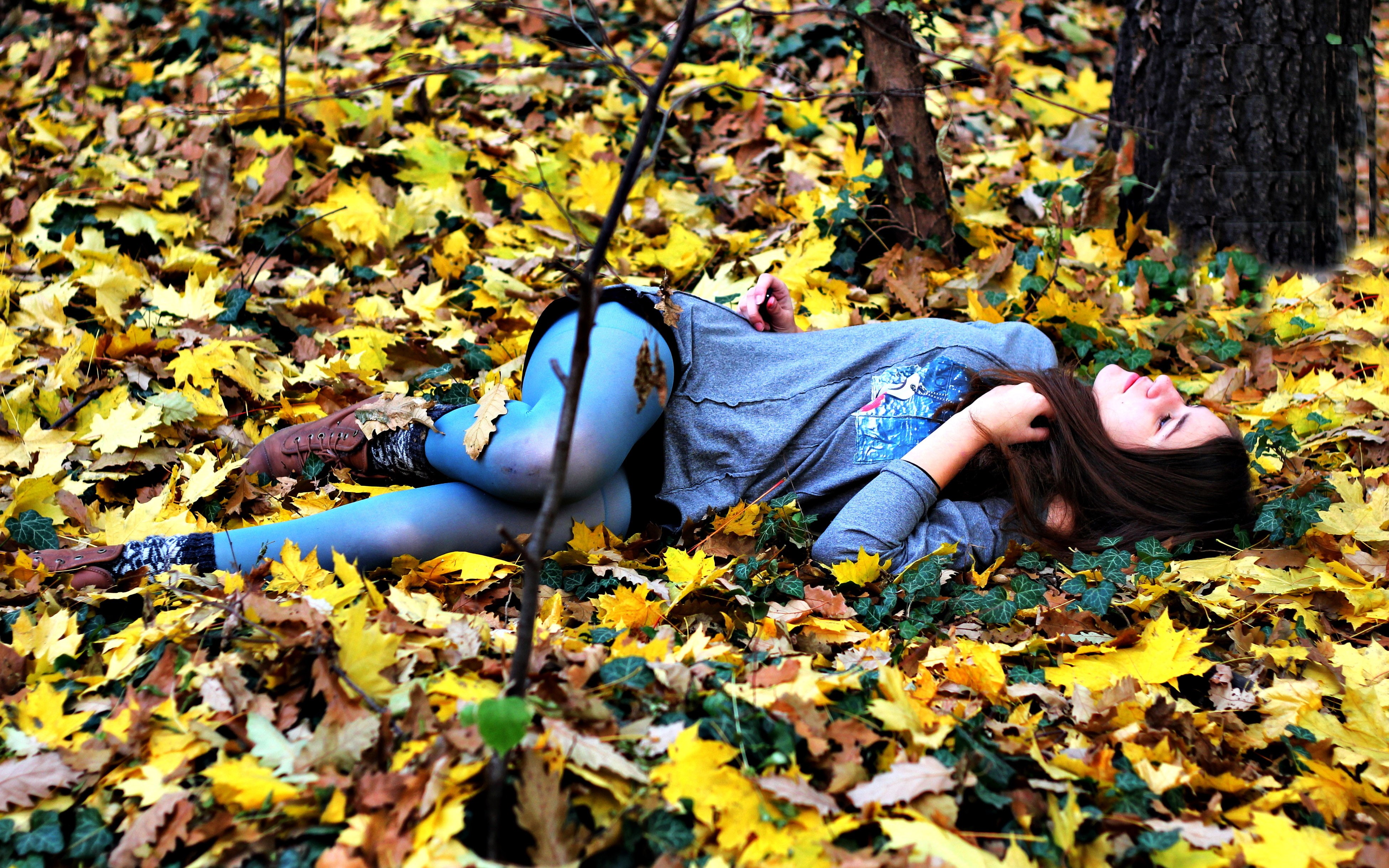 girl, nature, 4K, hot babes and girls, HD Wallpaper