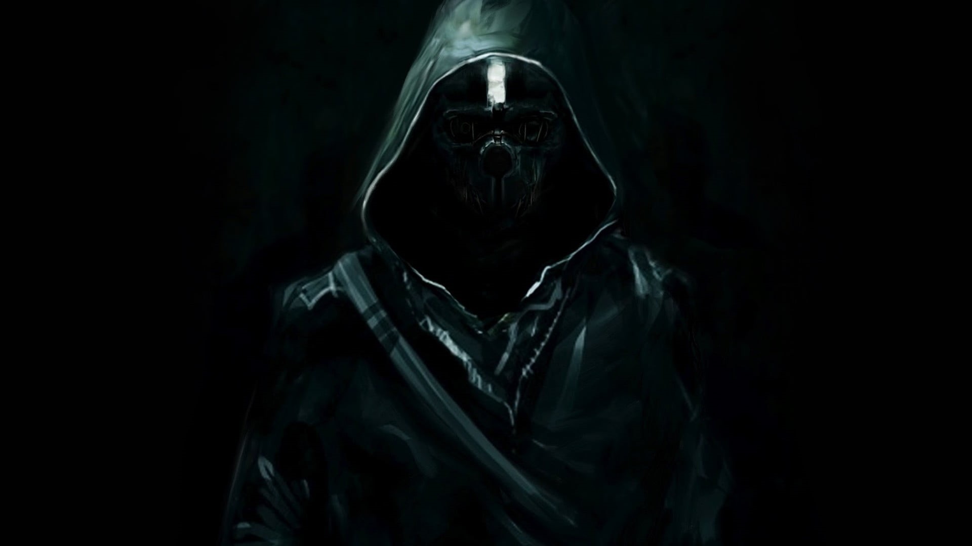 horror, aggression, halloween, fear, 1080P, obscured face, mystery, person, demon - fictional character, hood, warning sign, hood - clothing, HD Wallpaper