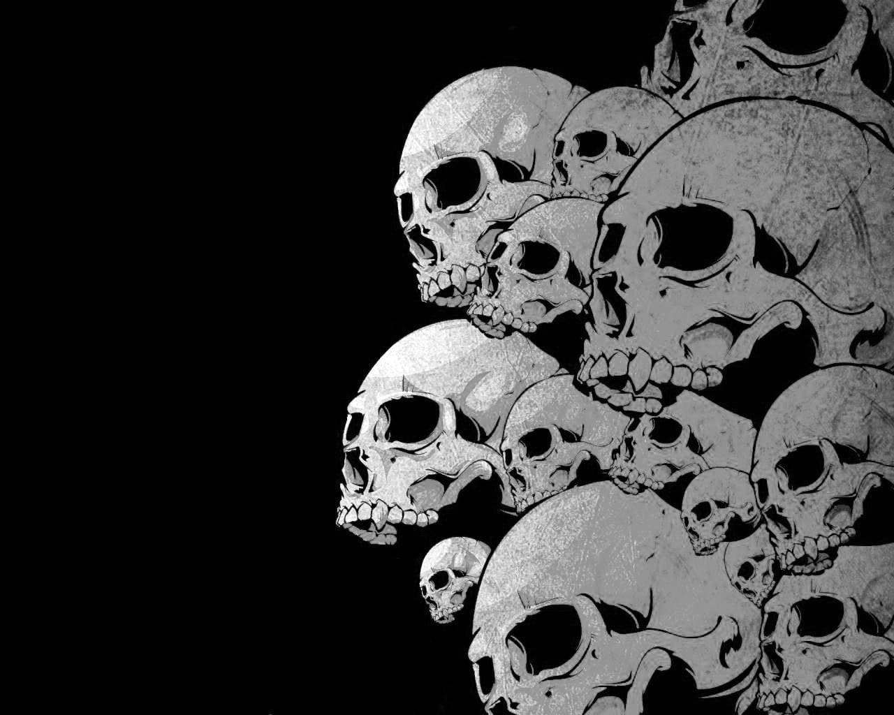 pattern, nature, studio shot, design, bone, skeleton, artwork, no people, copy space, black background, representation, indoors, human skeleton, HD Wallpaper