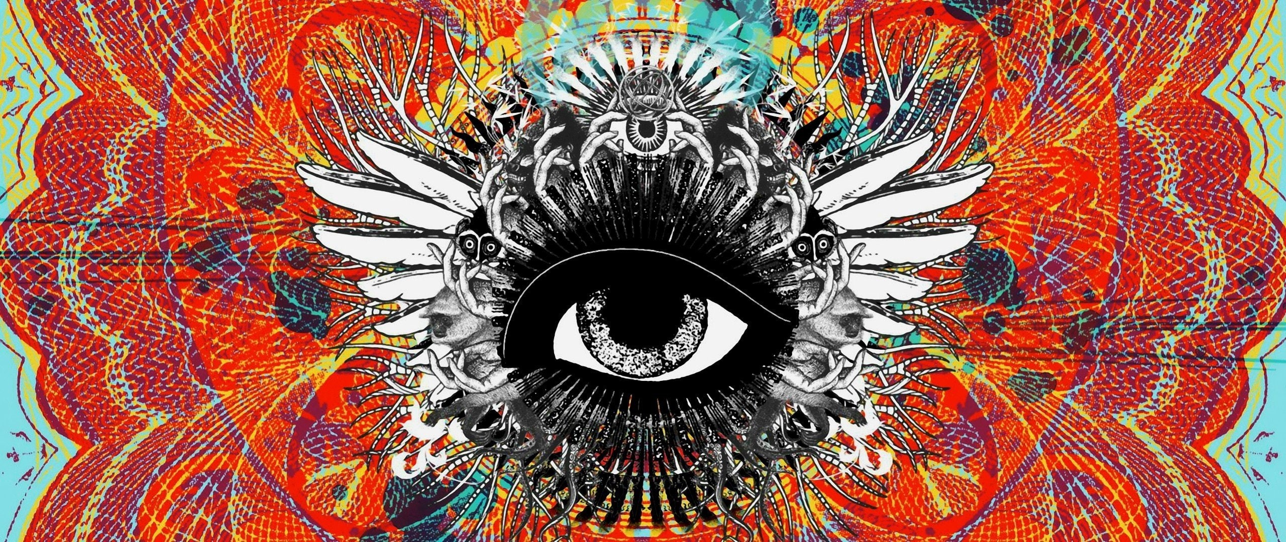 nature, eyes, 2560x1080 px, Illuminati, px, rivers, 2K, hd, x, art, HD Wallpaper