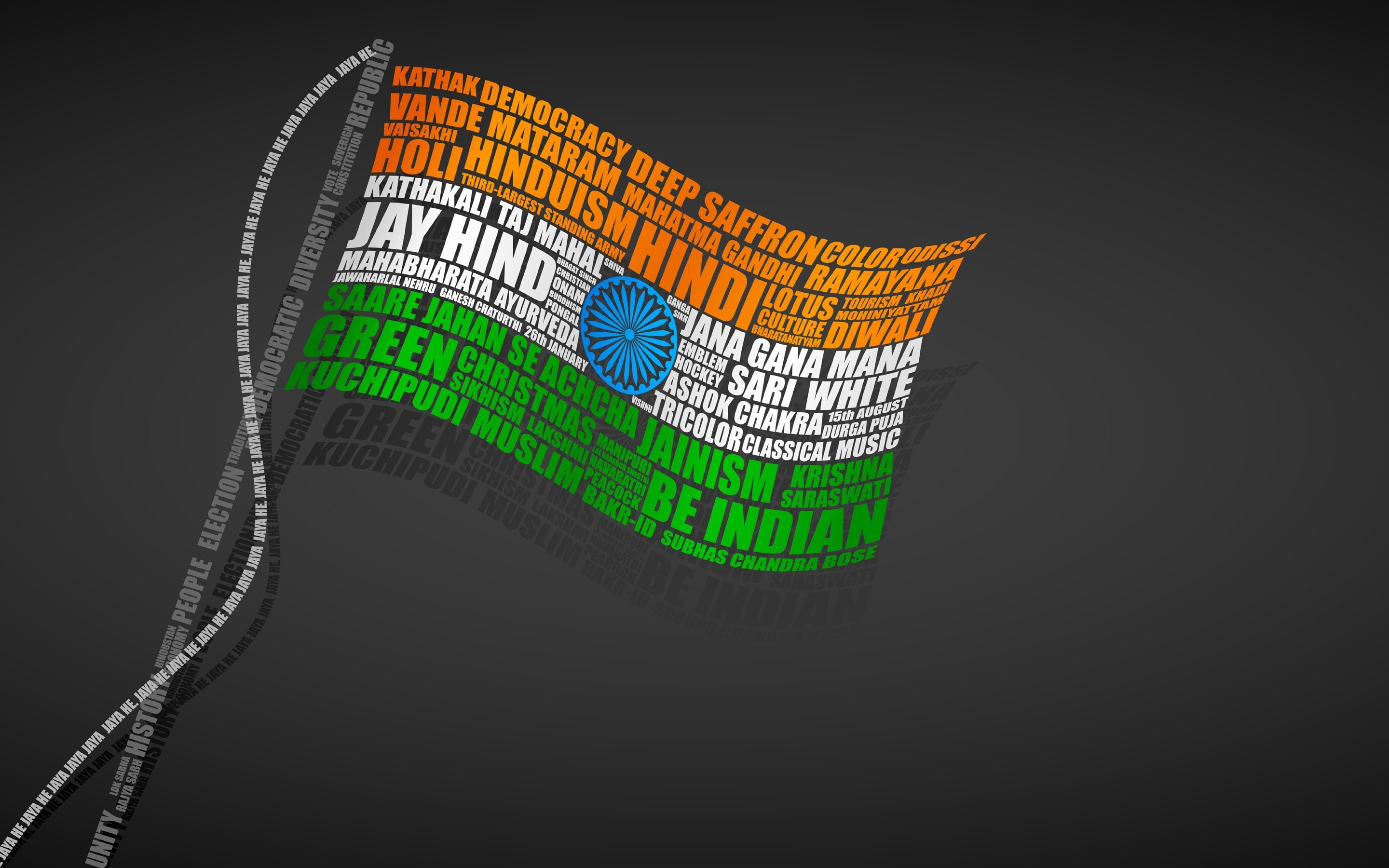 2K, flags, india, flag, indian, HD Wallpaper