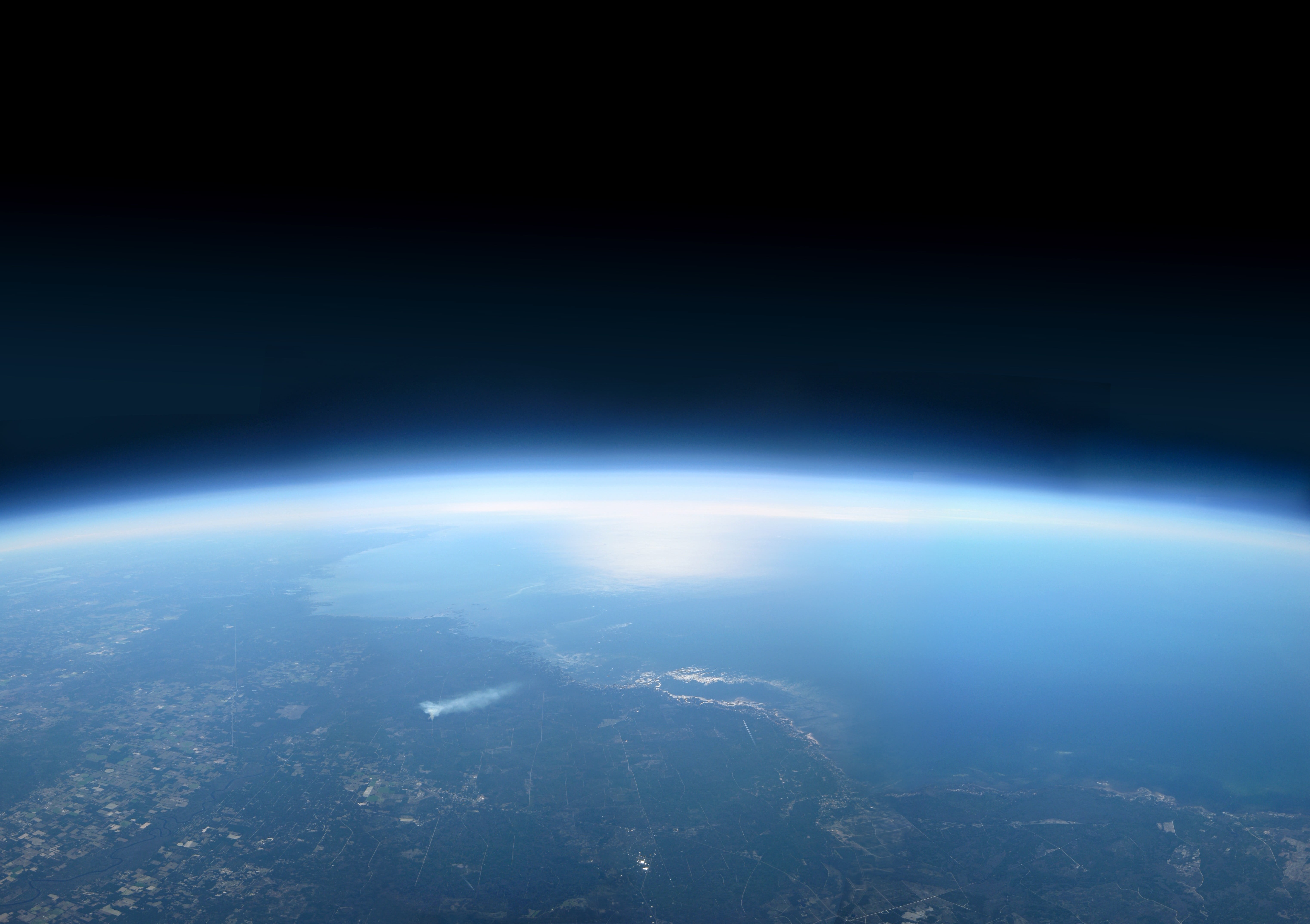 dark, water, Earth, 5K, sea, planet, sky, environment, light - natural phenomenon, space, urban skyline, no people, copy space, cloud - sky, night, astronomy, HD Wallpaper