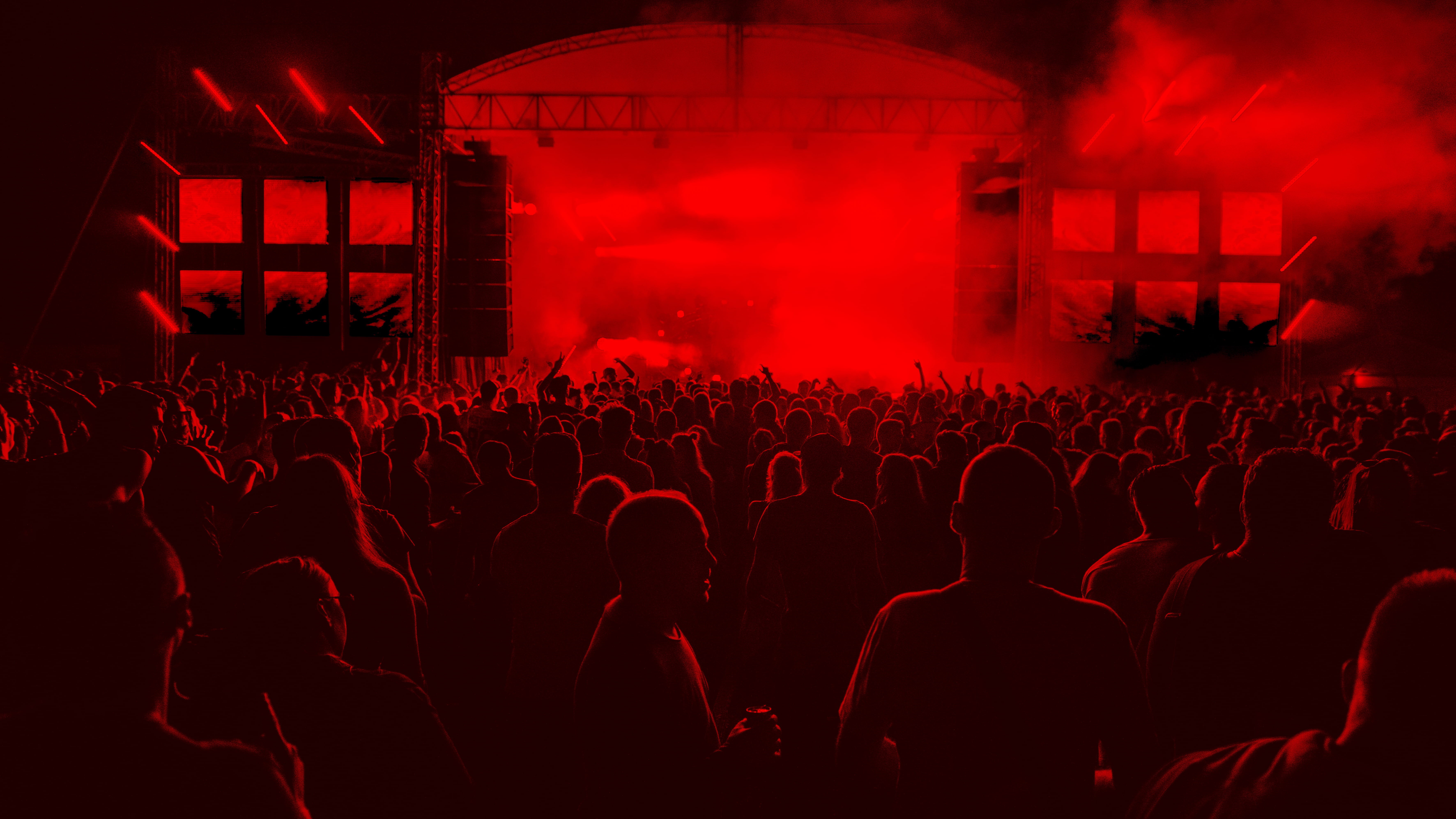 person, teenager, crowd, photo, rojo, fun, unrecognizable Person, people, festival, lighting Equipment, audience, performing Arts Event, 5K, musical Band, HD Wallpaper