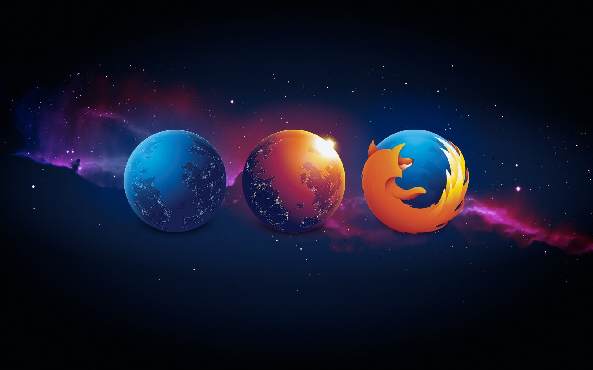 logo, 1080P, aurora, nightly, mozilla, firefox, HD Wallpaper