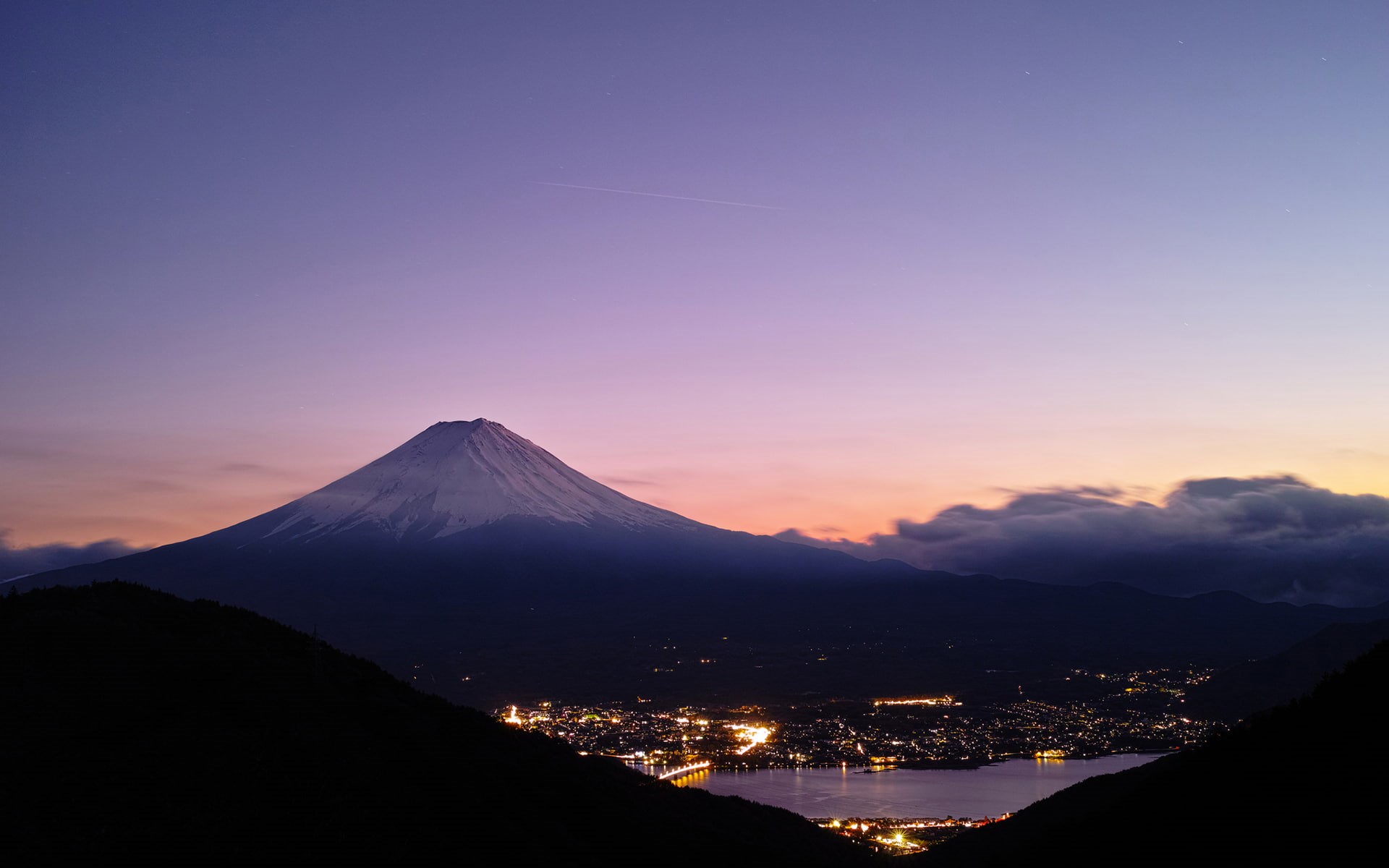 fuji, photography, nature, mt, landscape, 1080P, mountain, hd, skyscrapers, HD Wallpaper