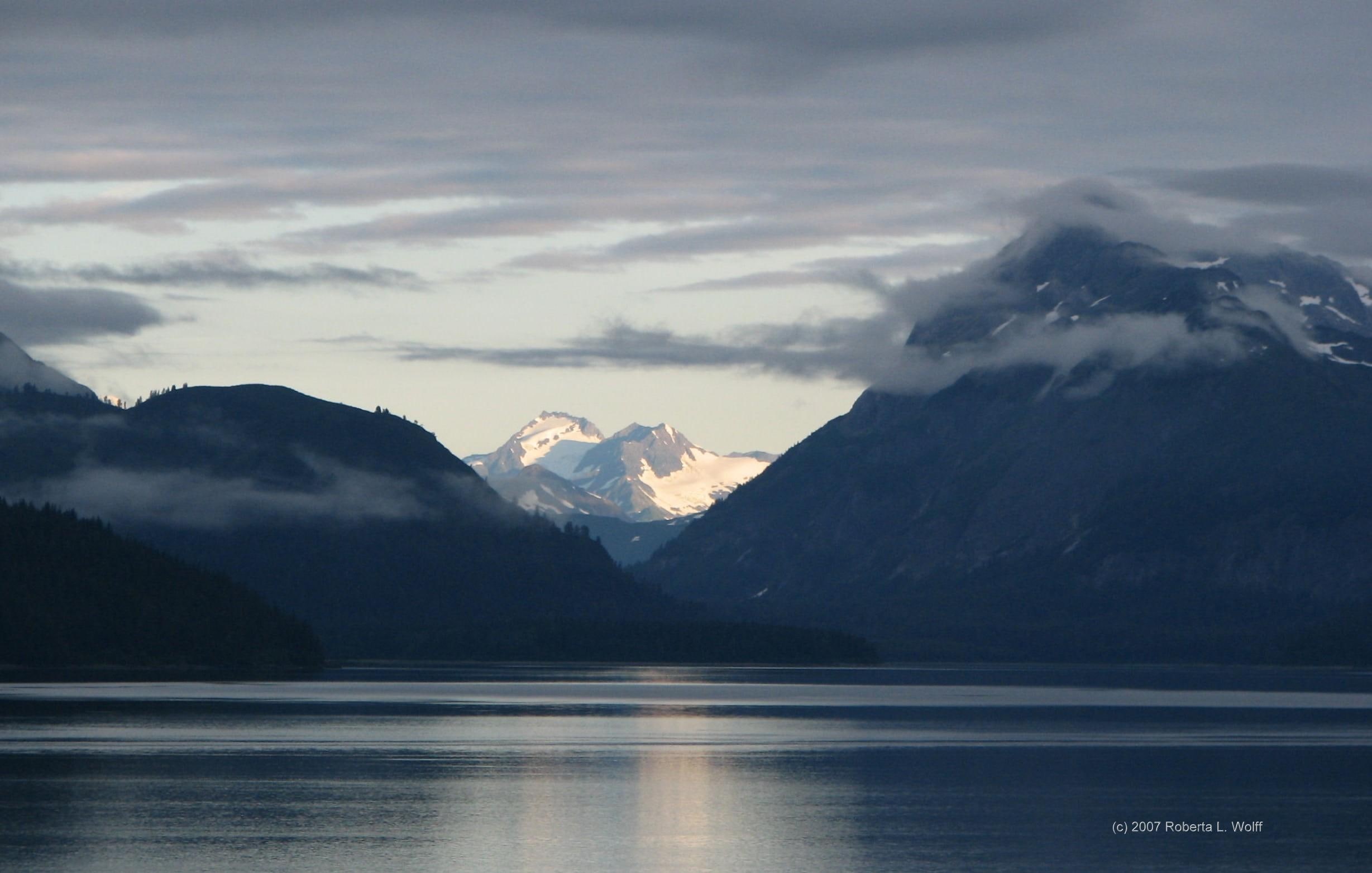 alaska, seamounts, view, beautiful nature, ak, glacier bay, 1080P, inside passage alaska, 3d and abstract, straits, icy, HD Wallpaper