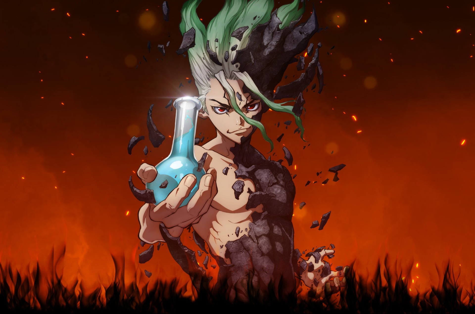 Senku Ishigami, Dr. Stone, Anime, 1080P, HD Wallpaper
