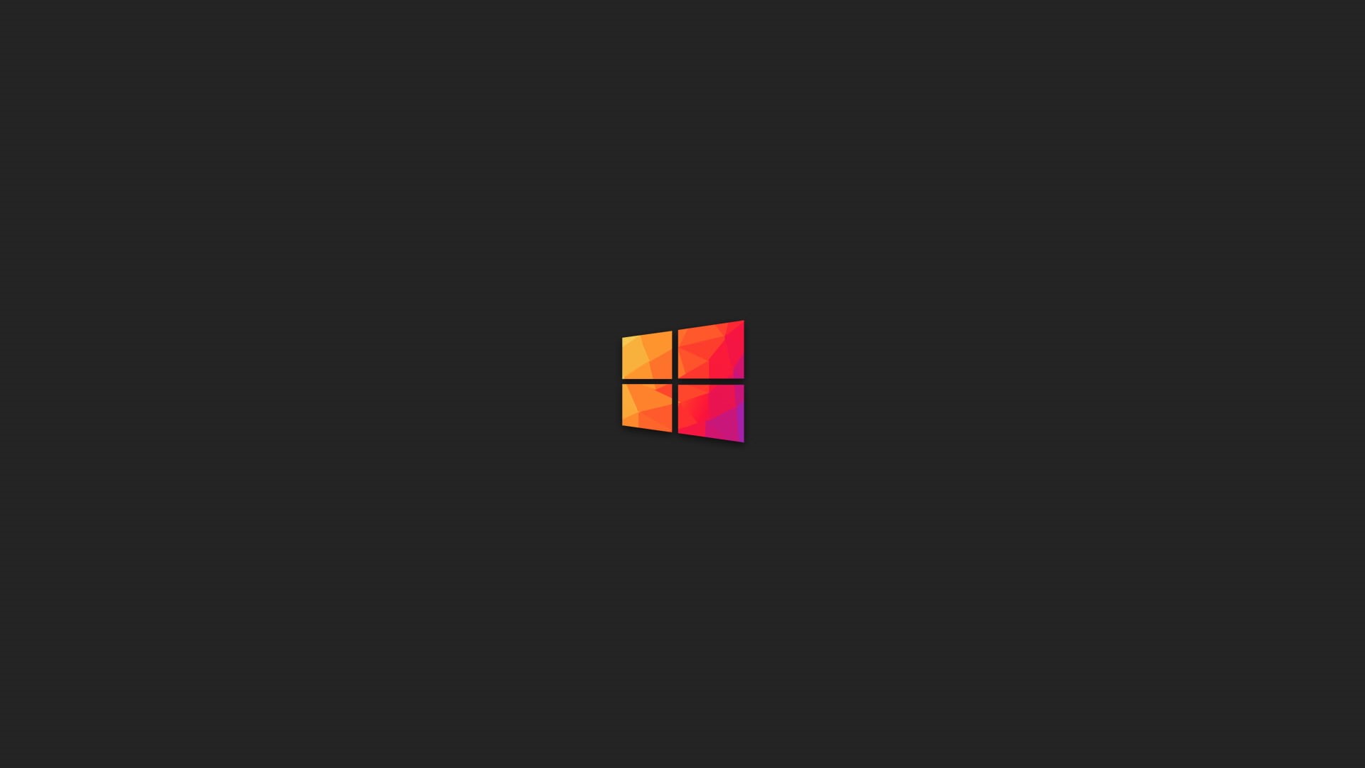 colorful, Windows 10, polygon art, 1080P, HD Wallpaper
