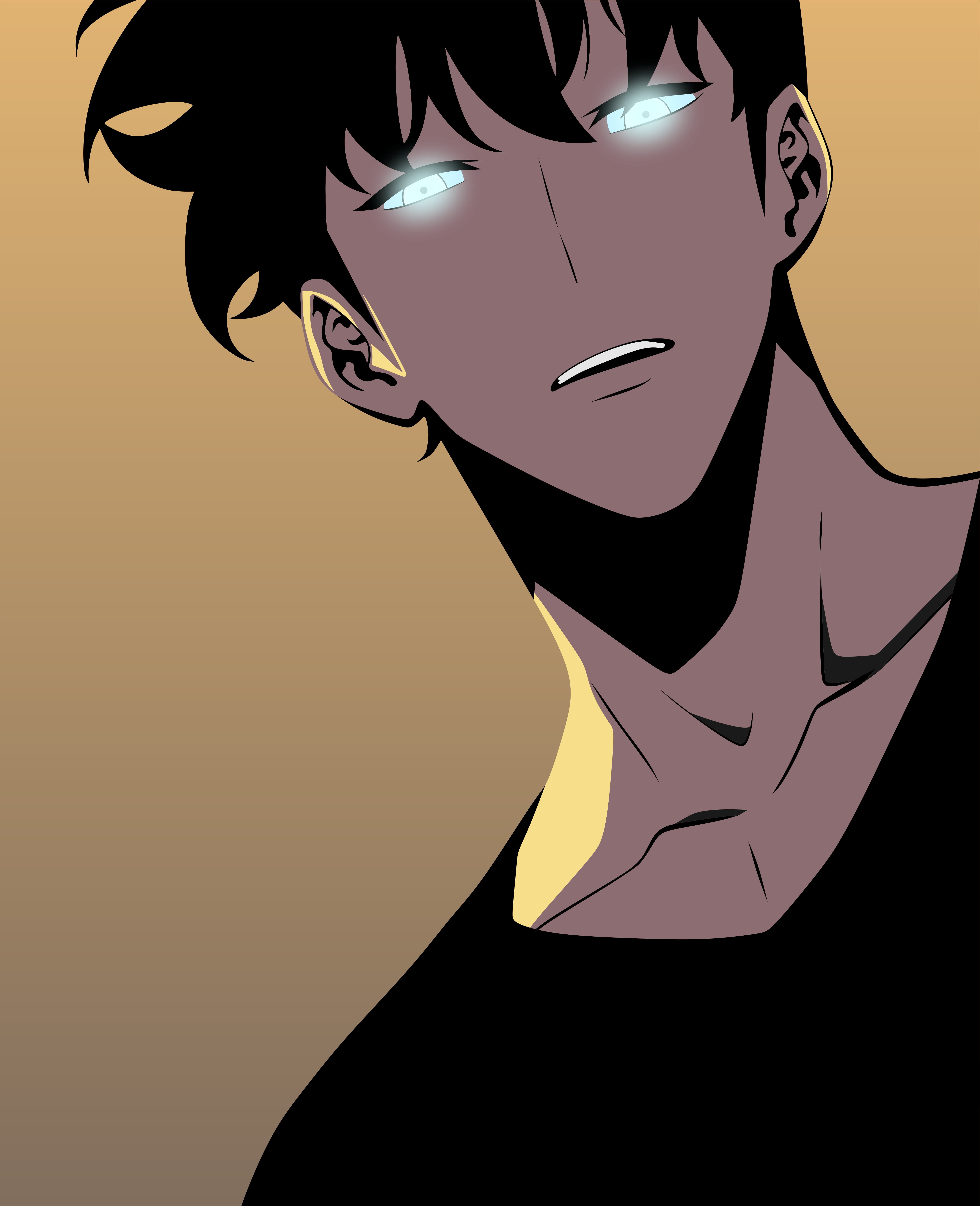 5K, Jin Woo, manga, Solo Leveling, Phone HD Wallpaper