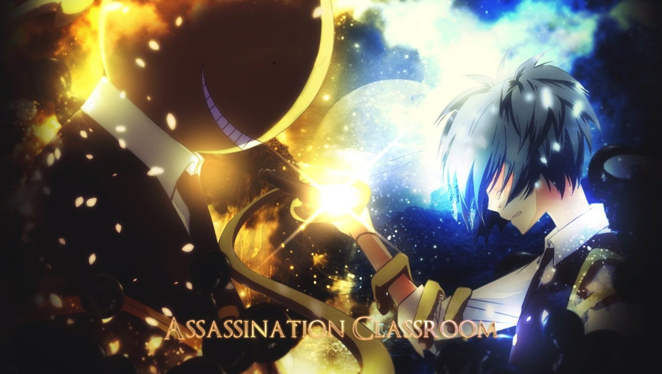 nature, music, assassination, no people, backgrounds, close-up, arts culture and entertainment, Anime, light - natural phenomenon, night, performance, classroom, HD Wallpaper