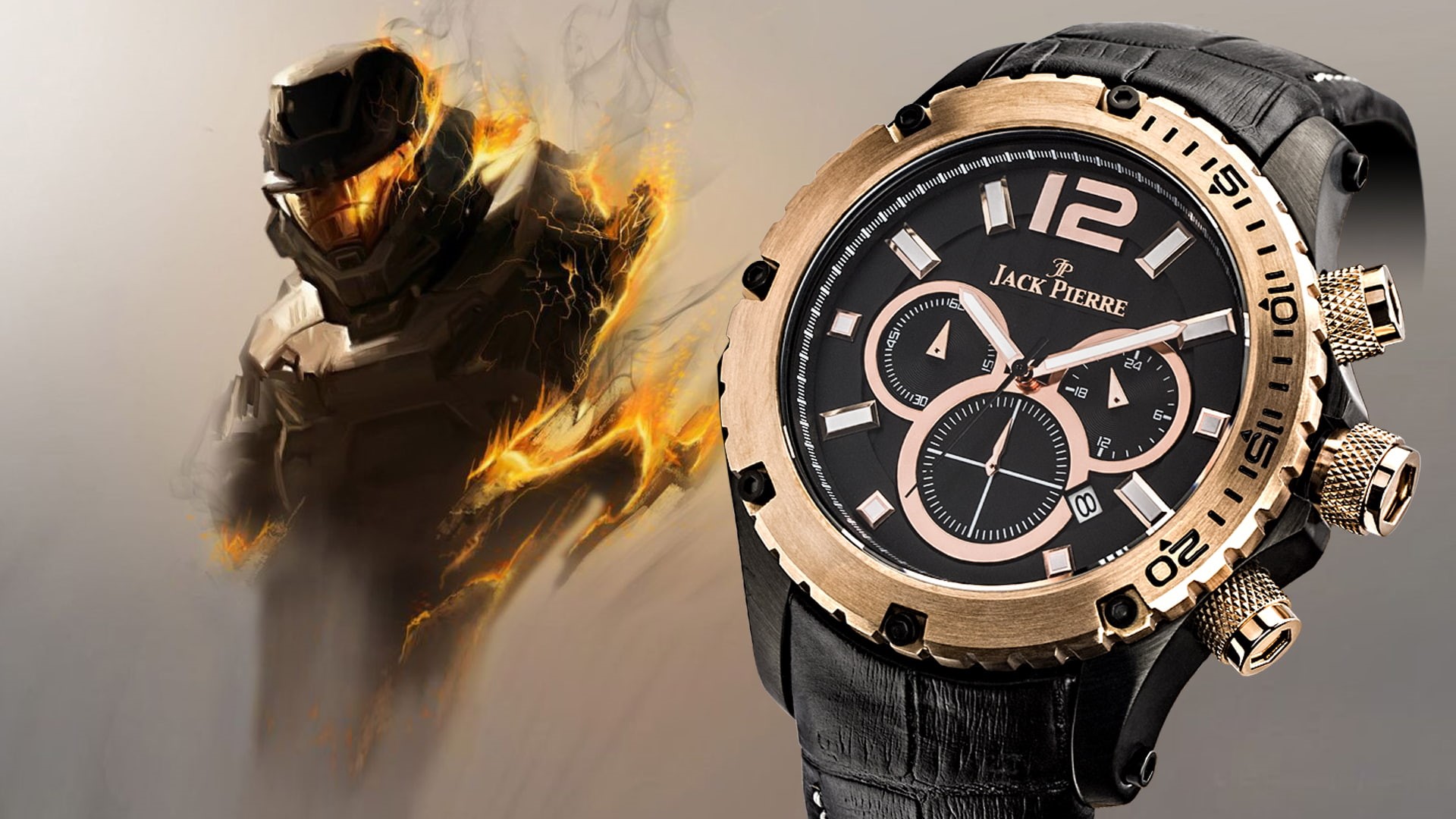 Halo, Jack Pierre, watch fire, 1080P, HD Wallpaper