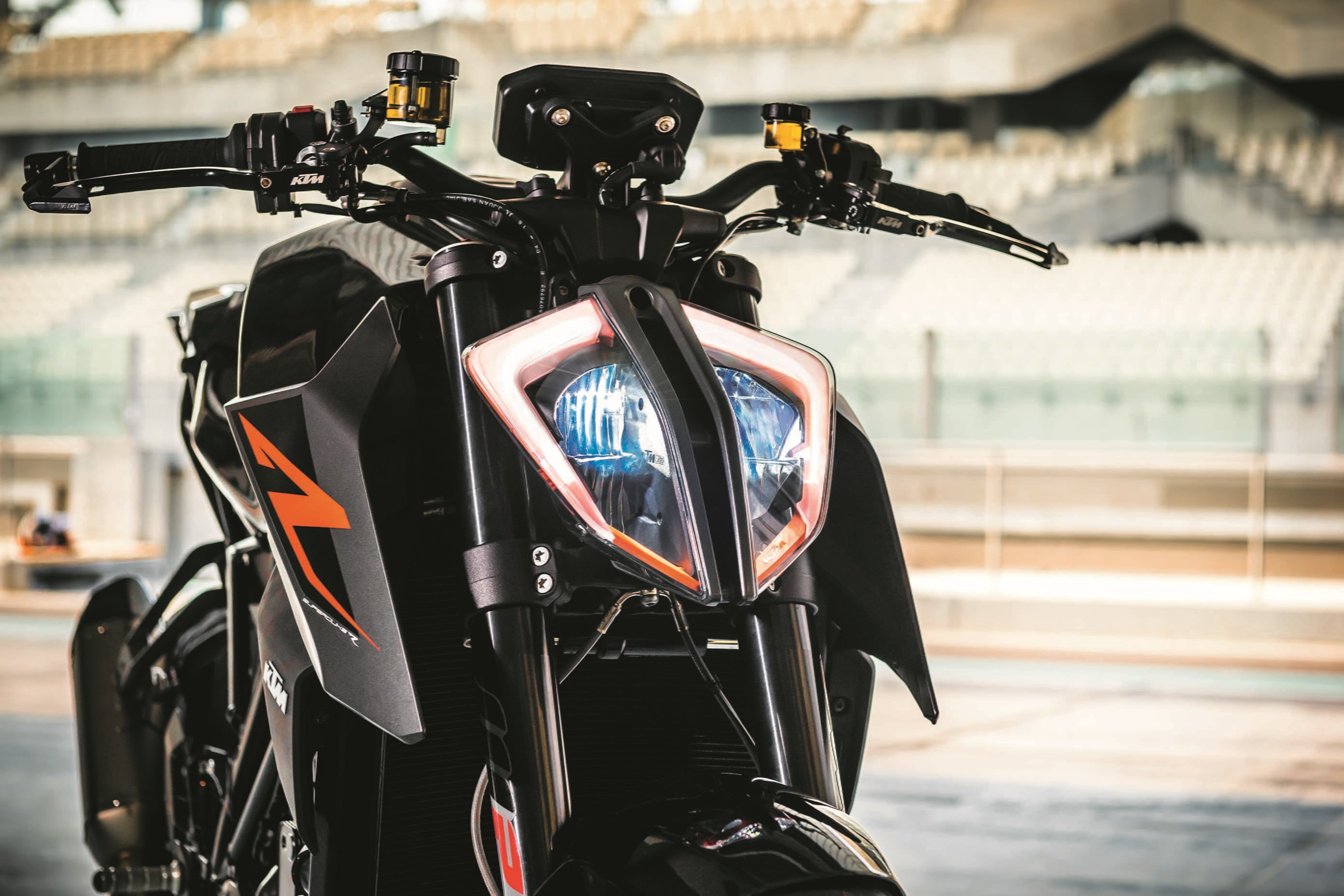 black, HD, orange, 2K, motorcycle, motard, KTM 1290 Super Duke R, HD Wallpaper