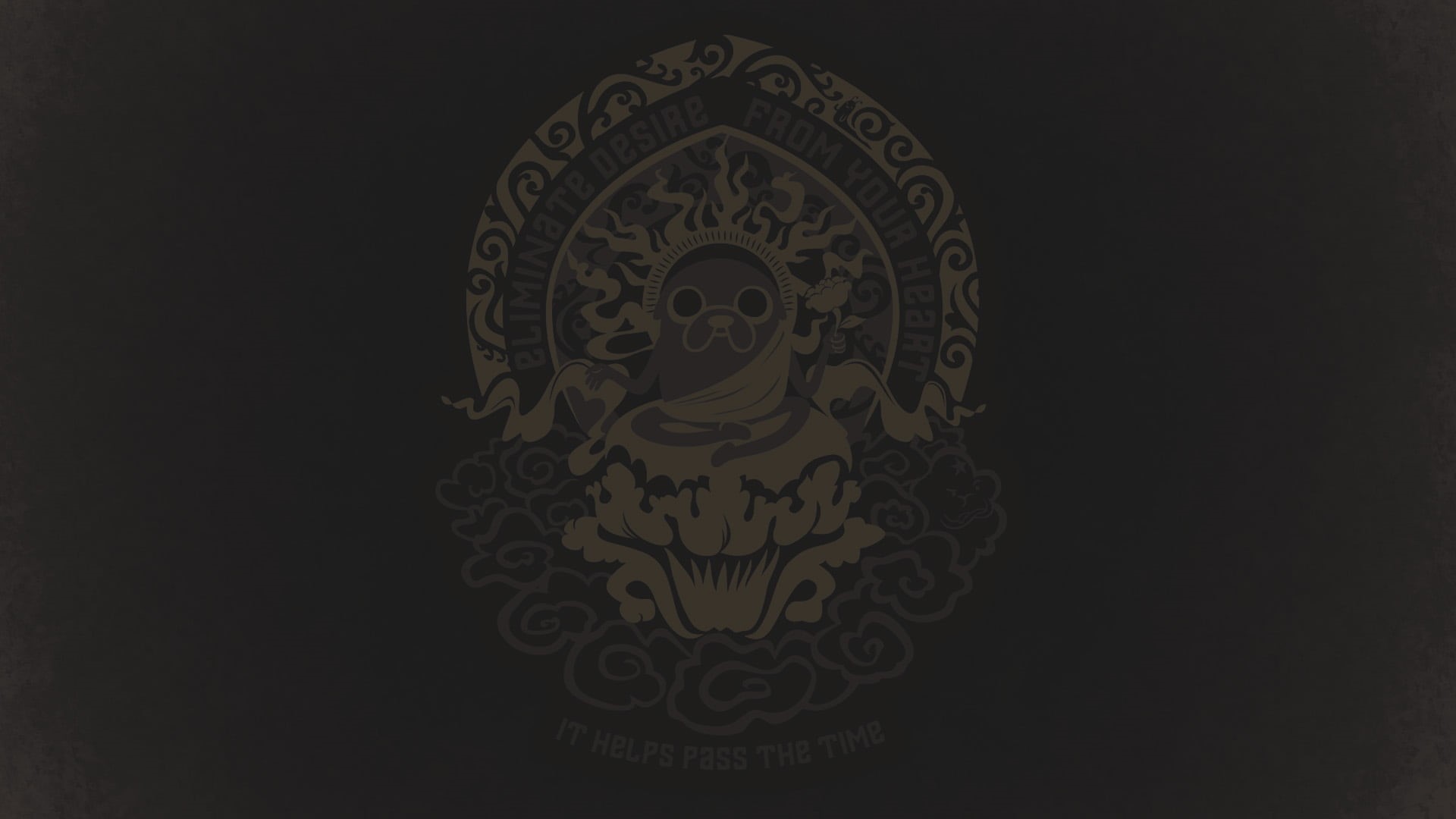 craft, human representation, carving - craft product, close-up, ornate, copy space, Adventure Time, antique, 1080P, single object, helps, black background, HD Wallpaper