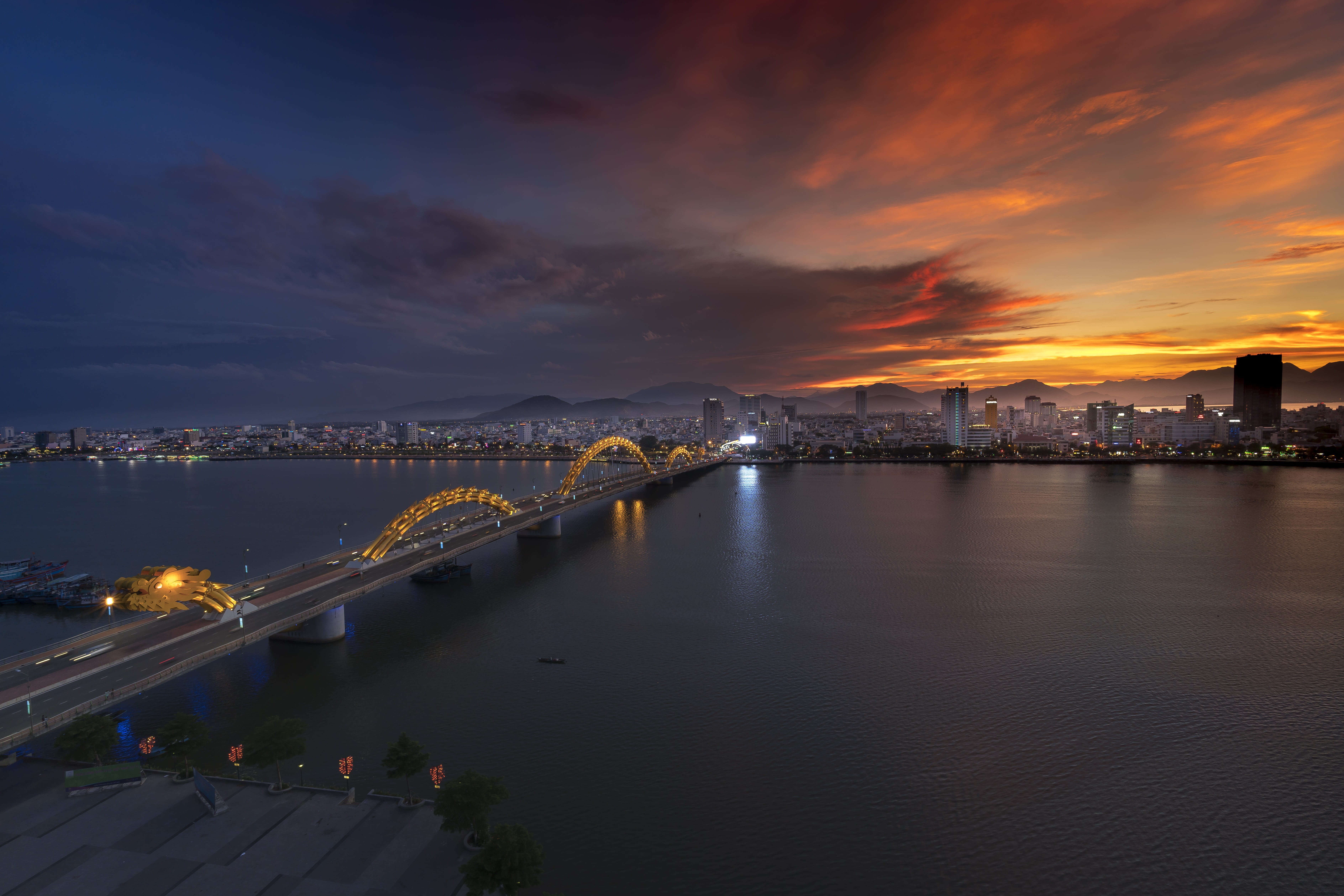style, nature, industrial, calm, night, cityscape, technical, south river, passing, icon, road, outdoors, see, national, illuminated, the city, famous, HD Wallpaper
