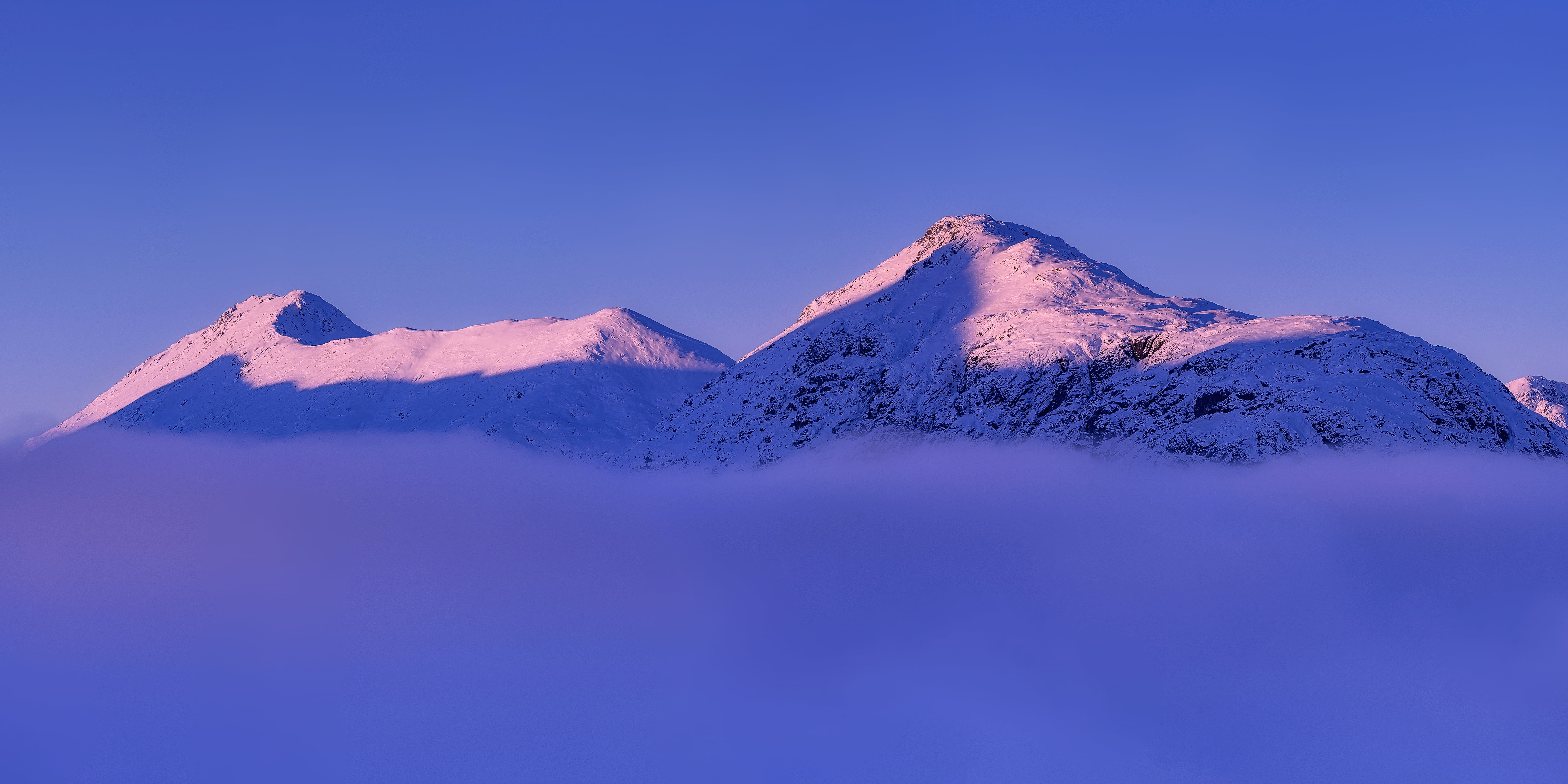 covered, nature, na, winter, daytime, range, snow, mountain range, outdoors, mountain, Glencoe, Stob Coire Raineach, Doire, Stob Dearg, Buachaille Etive Beag, HD Wallpaper