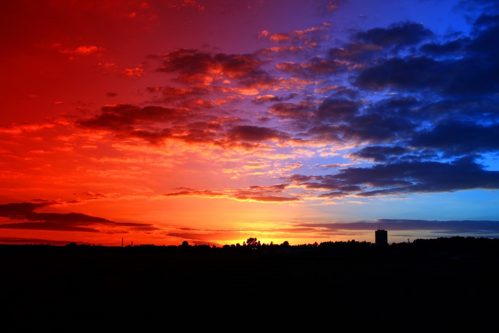 beautiful, sky, landscape, 480P, sunset, HD Wallpaper