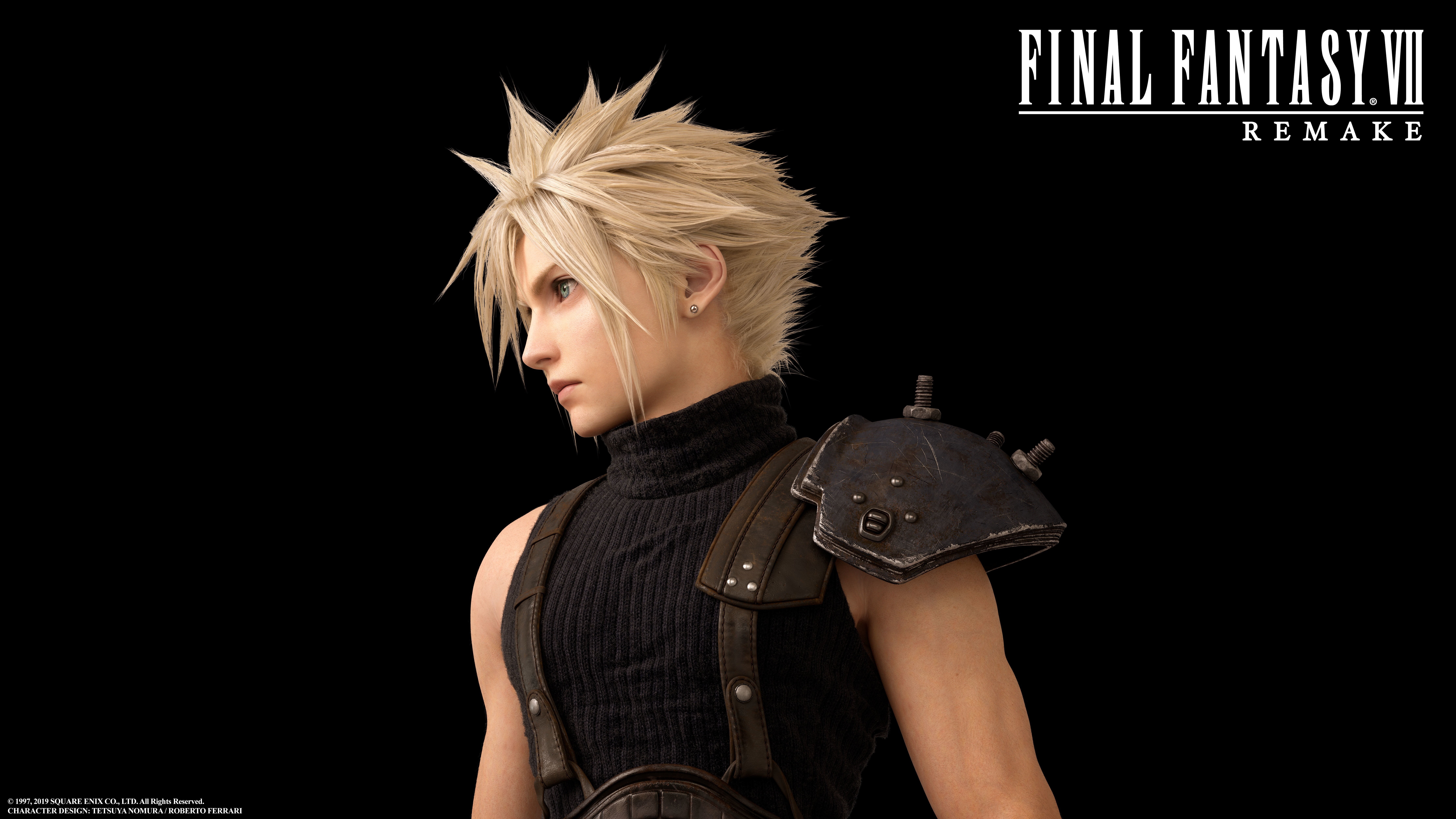 Final Fantasy VII: Remake, Final Fantasy, Cloud Strife, 8K, render, Video Game Art, Final Fantasy VII, digital art, video games, HD Wallpaper