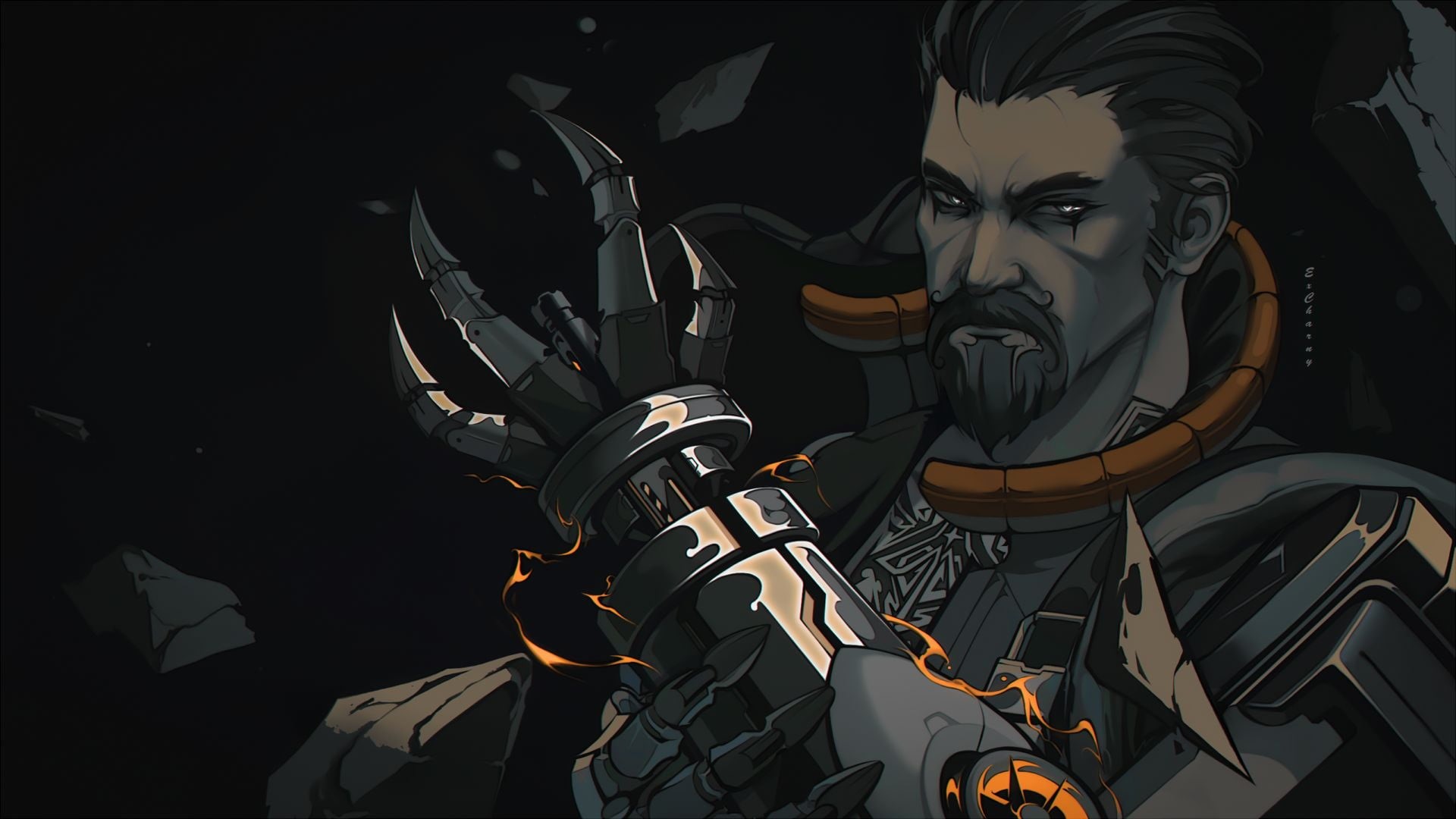 breach (valorant), Riot Games, Valorant, video games, digital art, digital, 1080P, artwork, HD Wallpaper