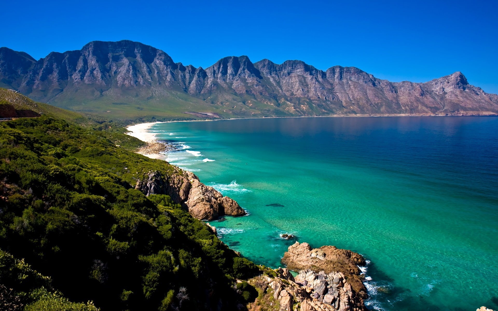 South, Beach, Coast, Town, Sea, Cape, Africa, 1080P, HD Wallpaper