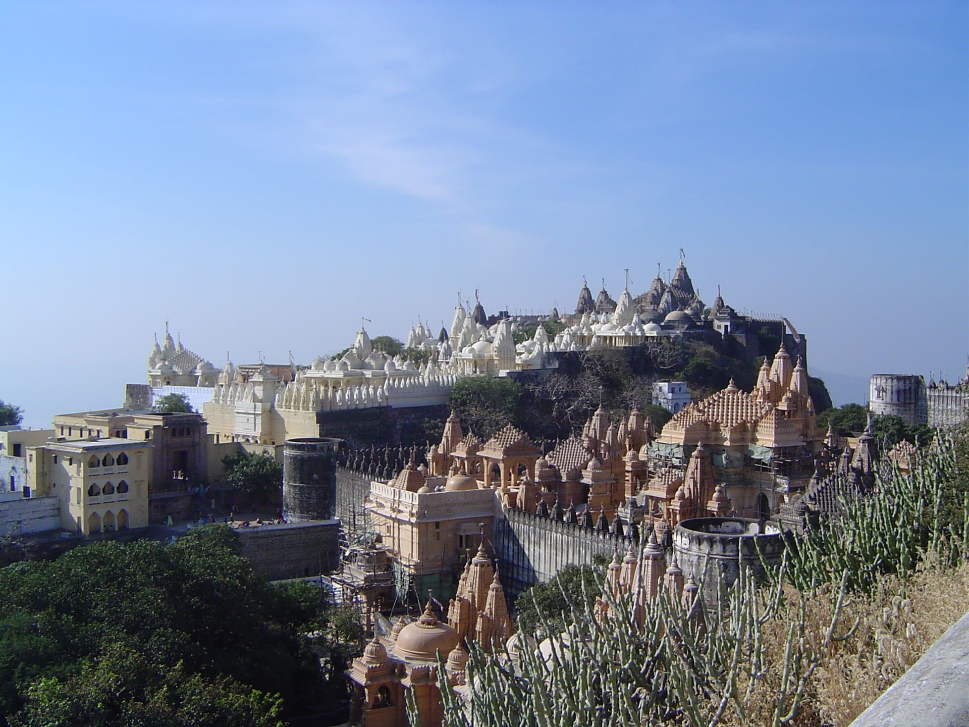 high angle view, asia, city, history, architecture, building, residential district, cultures, town, famous Place, india, jainism sacred, travel destinations, HD Wallpaper