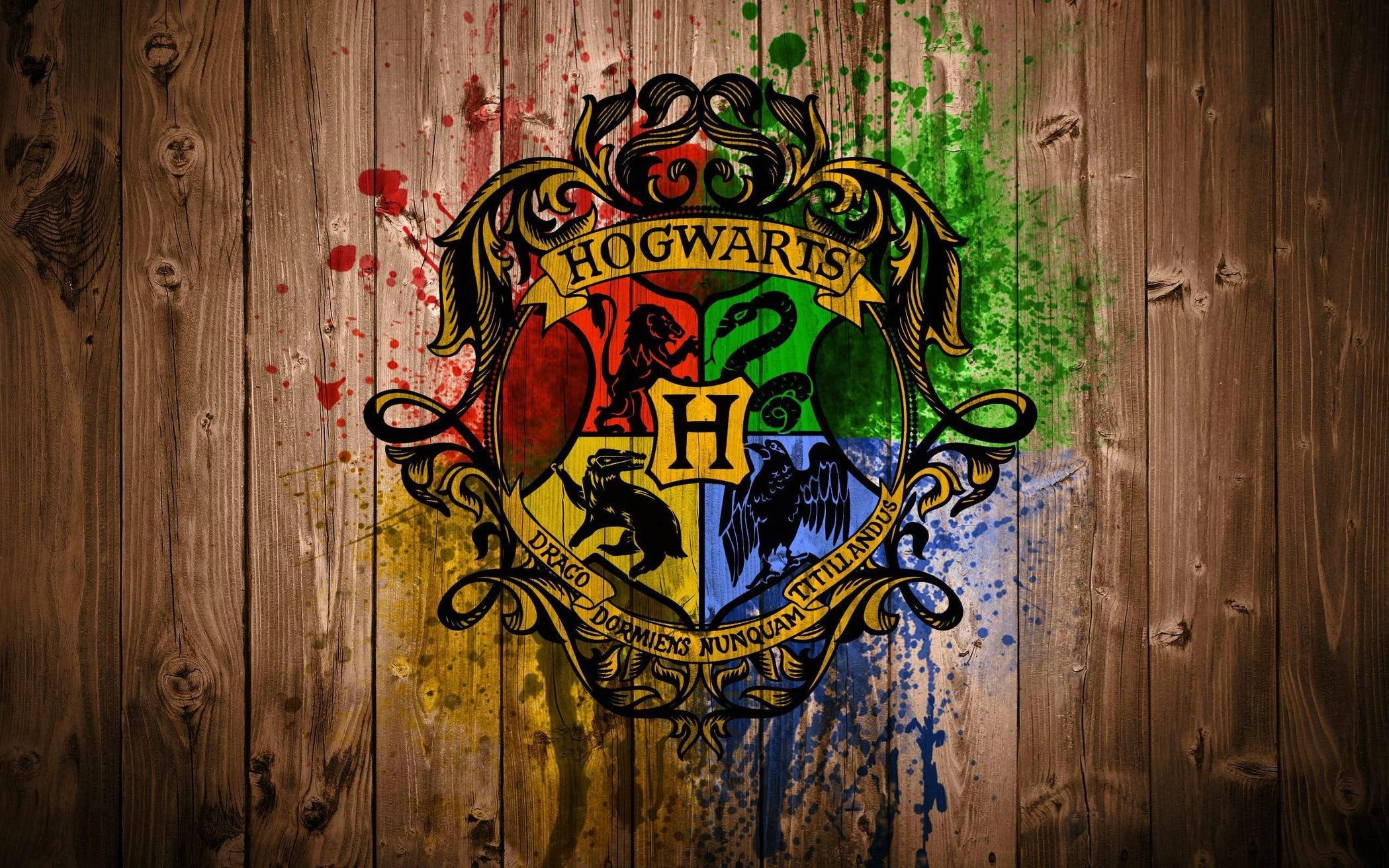 wood, potter, logo, hogwarts, harry, 1080P, HD Wallpaper