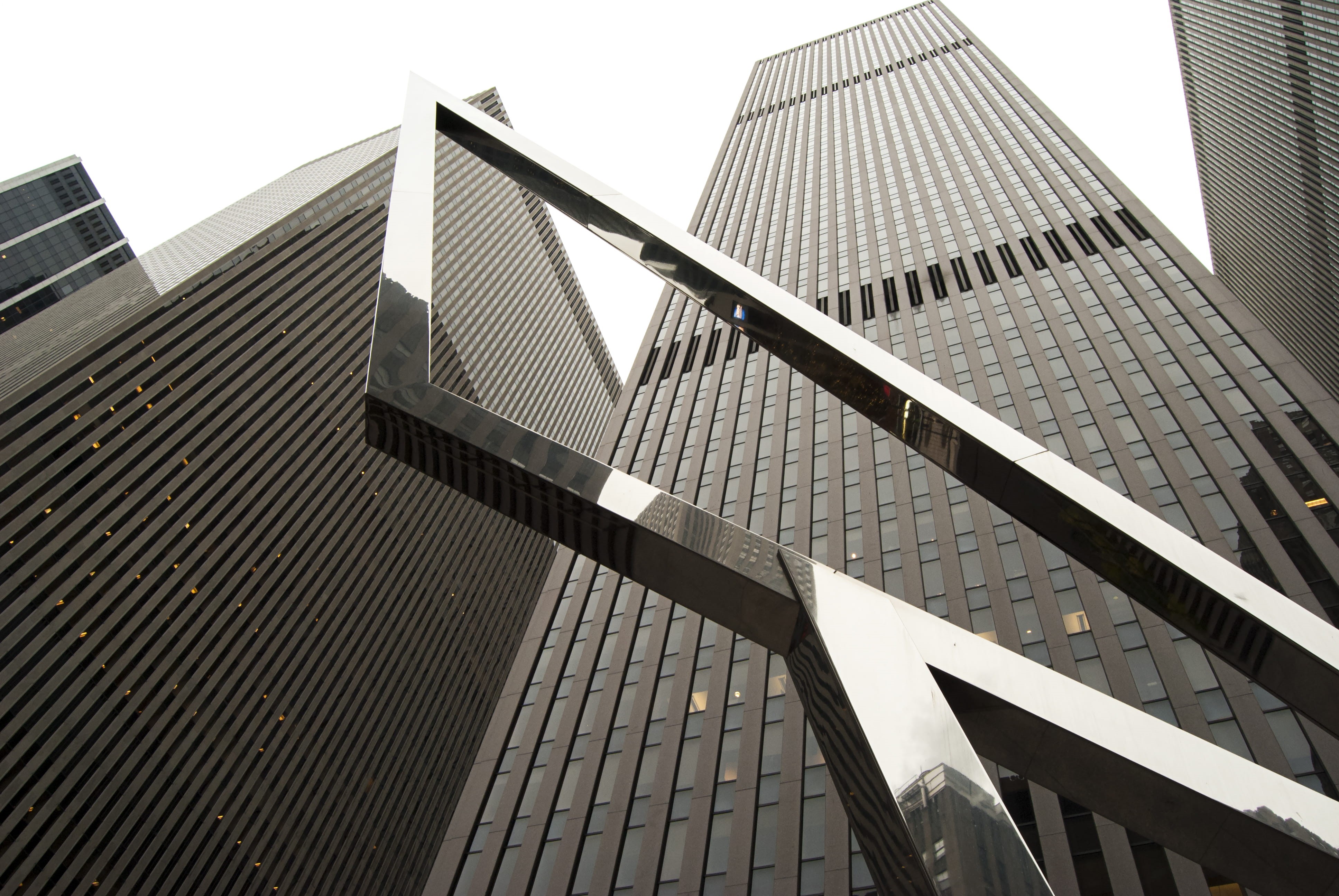 Gray, modern, usa, skyscraper, downtown District, new, glass - Material, building Exterior, business, architecture, no people, nature, low Angle View, office, HD Wallpaper