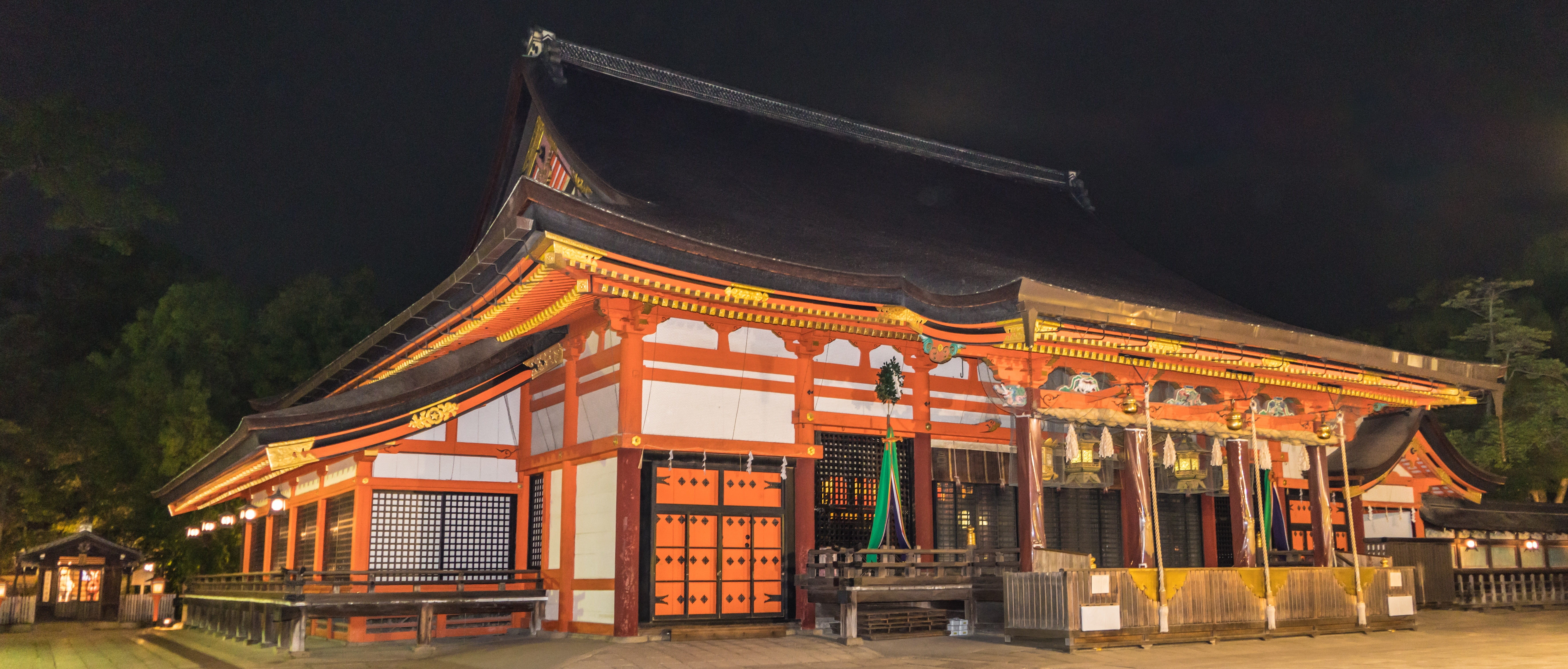 historical, place of worship, historic, famous Place, traditional, the past, classical style, outdoors, temple - Building, Kyoto, night, Asia, building Exterior, HD Wallpaper