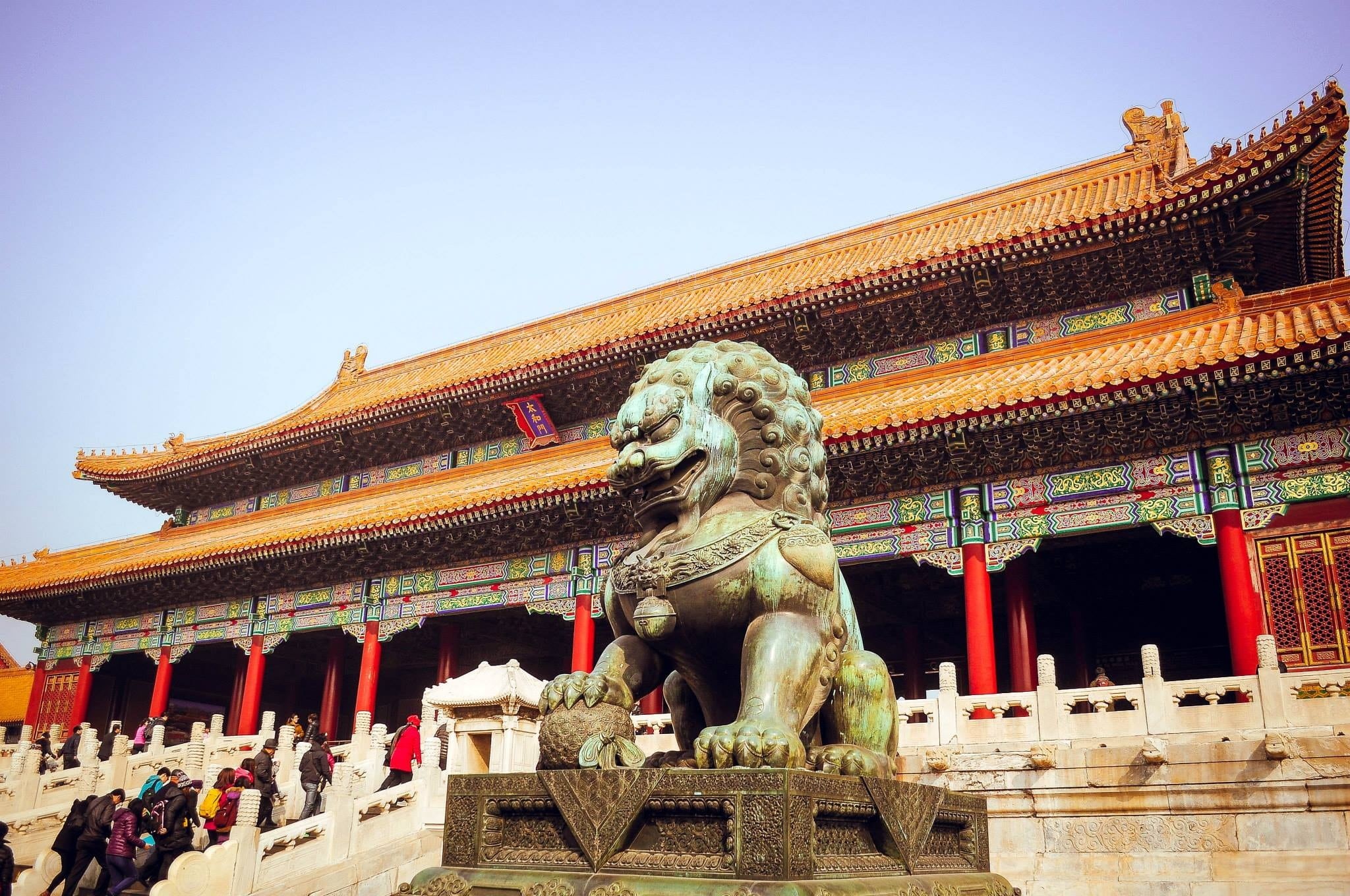 building exterior, built structure, building, china, low angle view, statue, no people, china - East Asia, famous Place, classical style, representation, HD Wallpaper