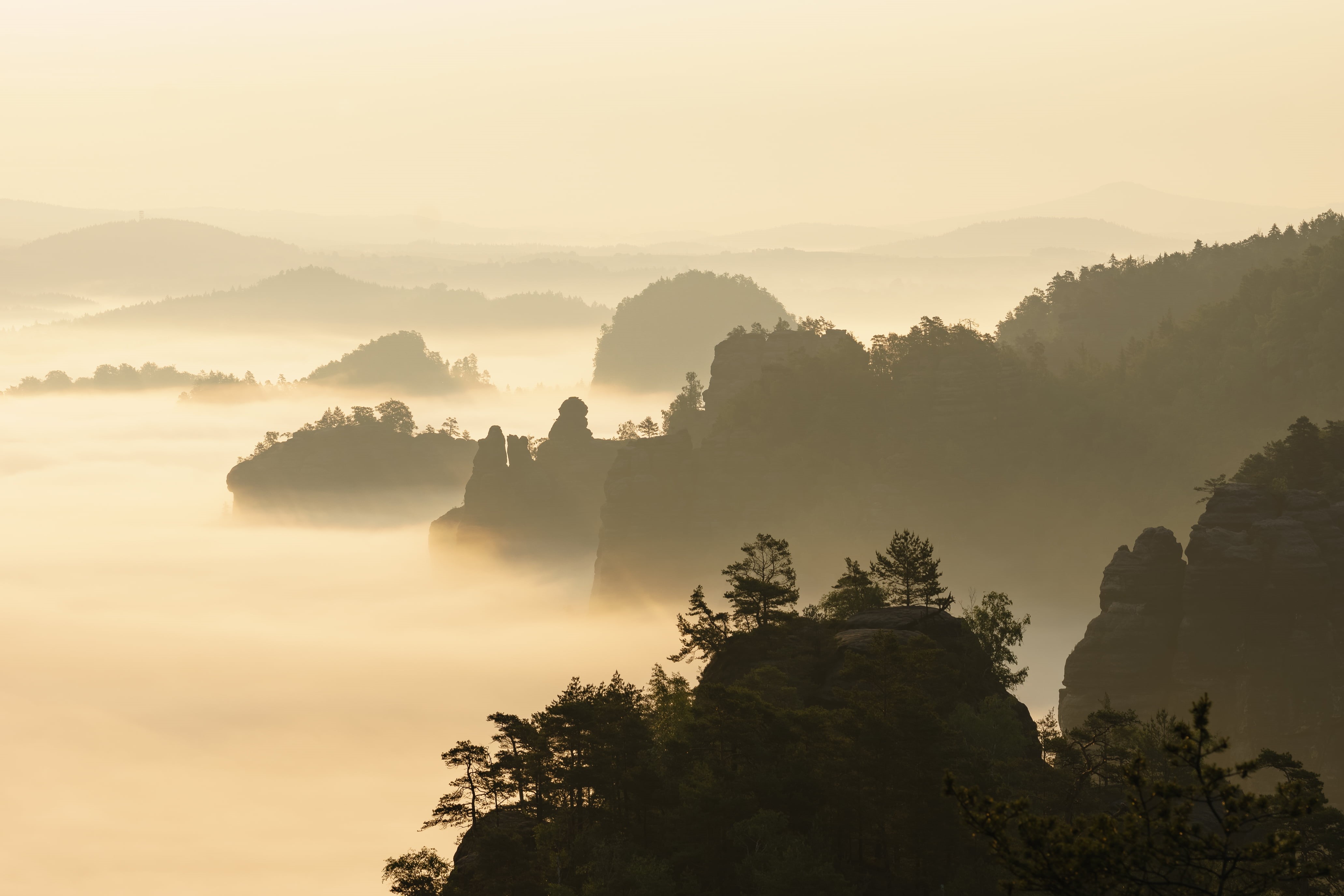 guilin, rock, Explore, Nebel, kleiner, china - East Asia, fog, nature, hill, scenics, outdoors, Sächsische-Schweiz, Elbsandsteingebirge, mountain, formations, HD Wallpaper