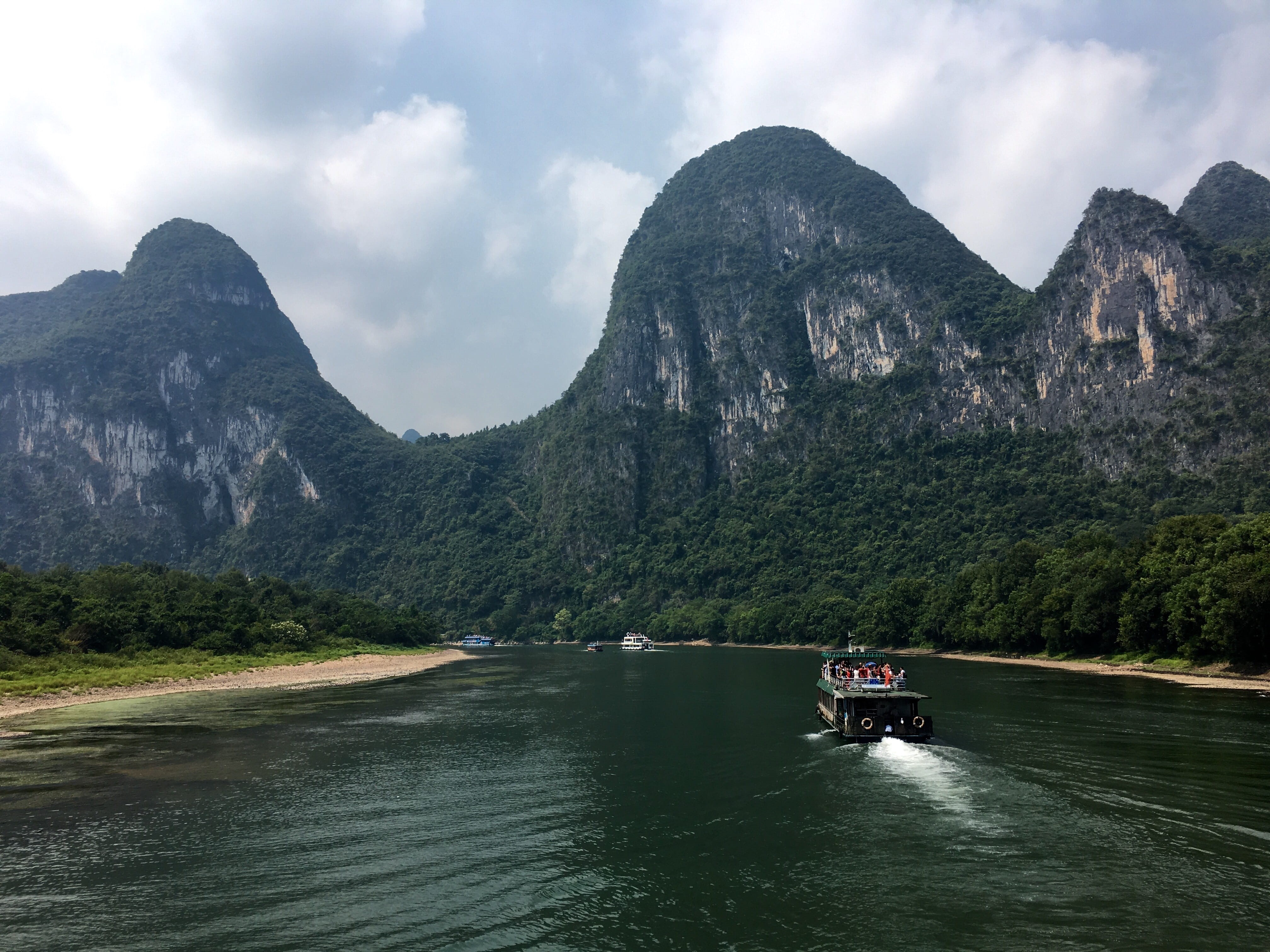dragons bone, river, 4K, chinese, field, China, scenic, beauty in nature, outdoors, mountain range, mountain, waterfront, formation, tree, terrace, nature, HD Wallpaper