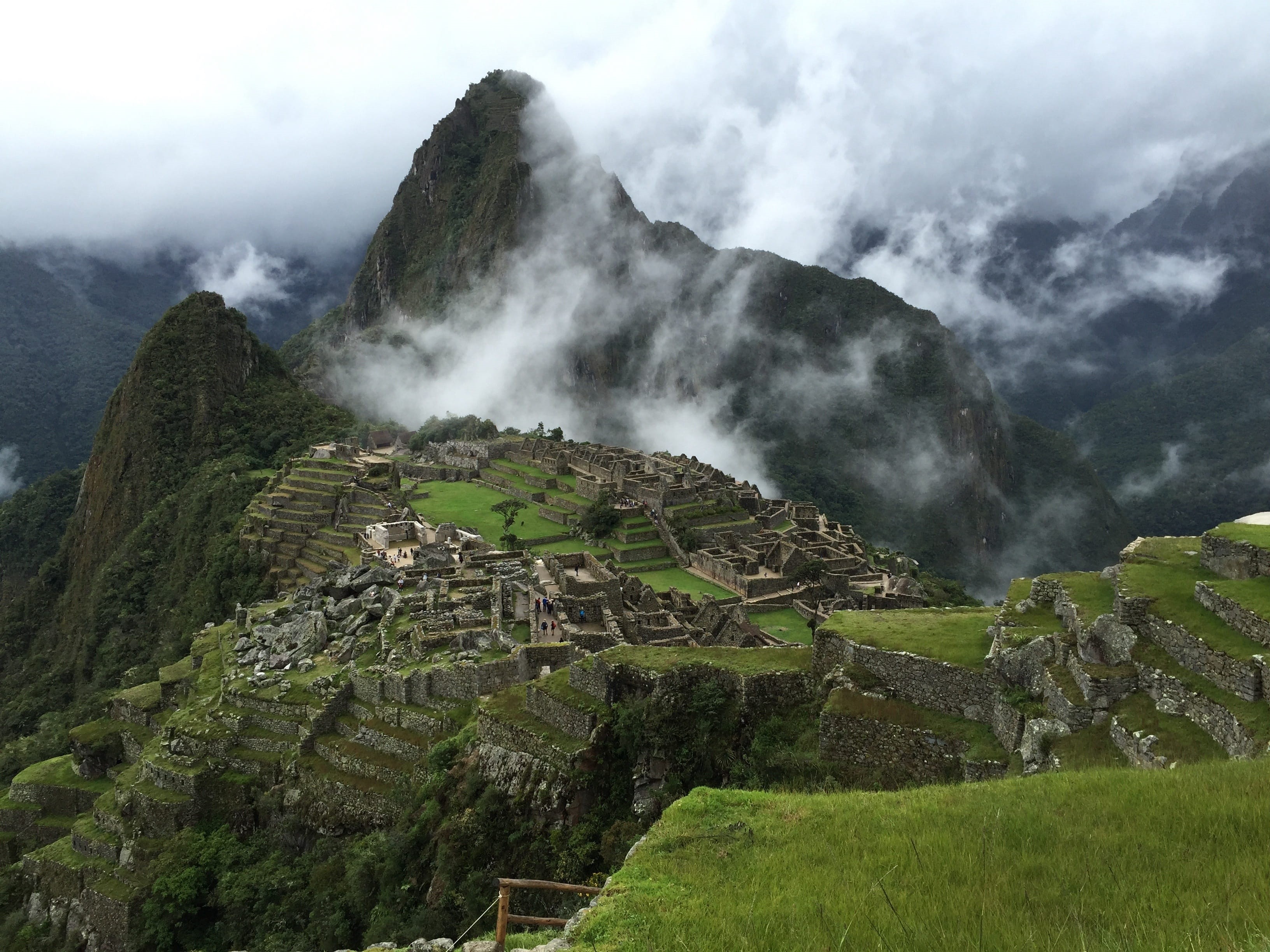 tranquility, cloud - sky, valley, no people, Mountain, sky, ancient civilization, landscape, terraced Field, beauty in nature, tourism, day, for, Picchu, HD Wallpaper