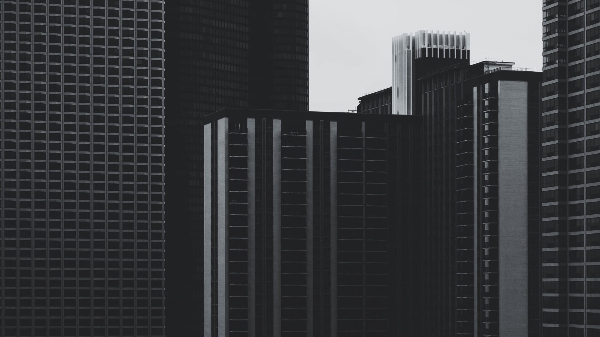 outdoors, urban, photography, city, low angle view, 1080P, minimalism, financial district, day, building exterior, tall - high, modern, building, architecture, HD Wallpaper