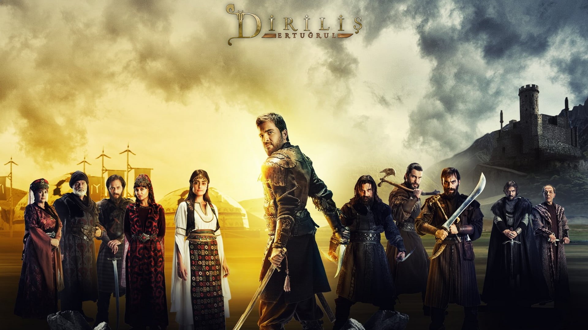 Turkey, people, crowd, young adult, women, men, poster, art and craft, human representation, representation, dirilis, event, Diriliş, real people, built structure, HD Wallpaper
