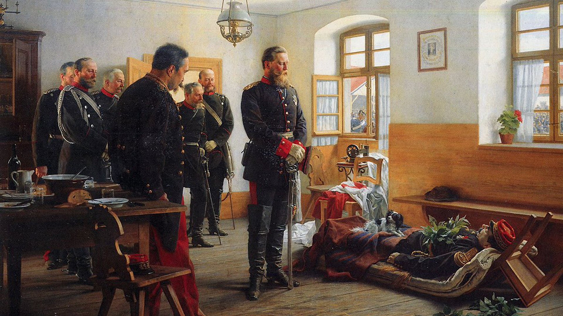 sitting, young men, men, arts culture and entertainment, painting, uniforms, full length, representation, history, business, group of people, soldier, s, HD Wallpaper