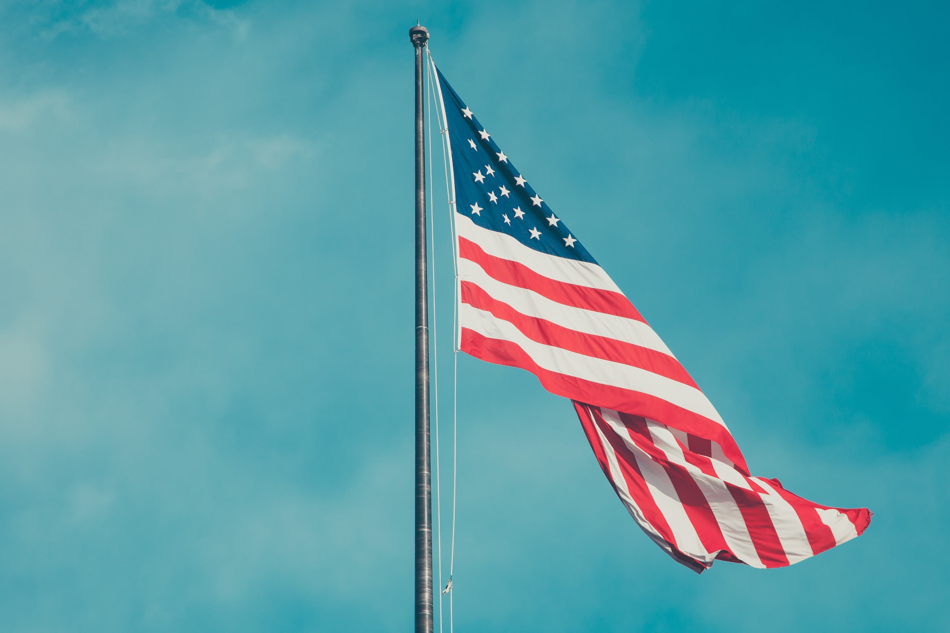 national icon, country, democracy, stars, shape, glory, 2K, red, american, dom, united, pride, national, government, american Flag, symbol, old, independence, HD Wallpaper