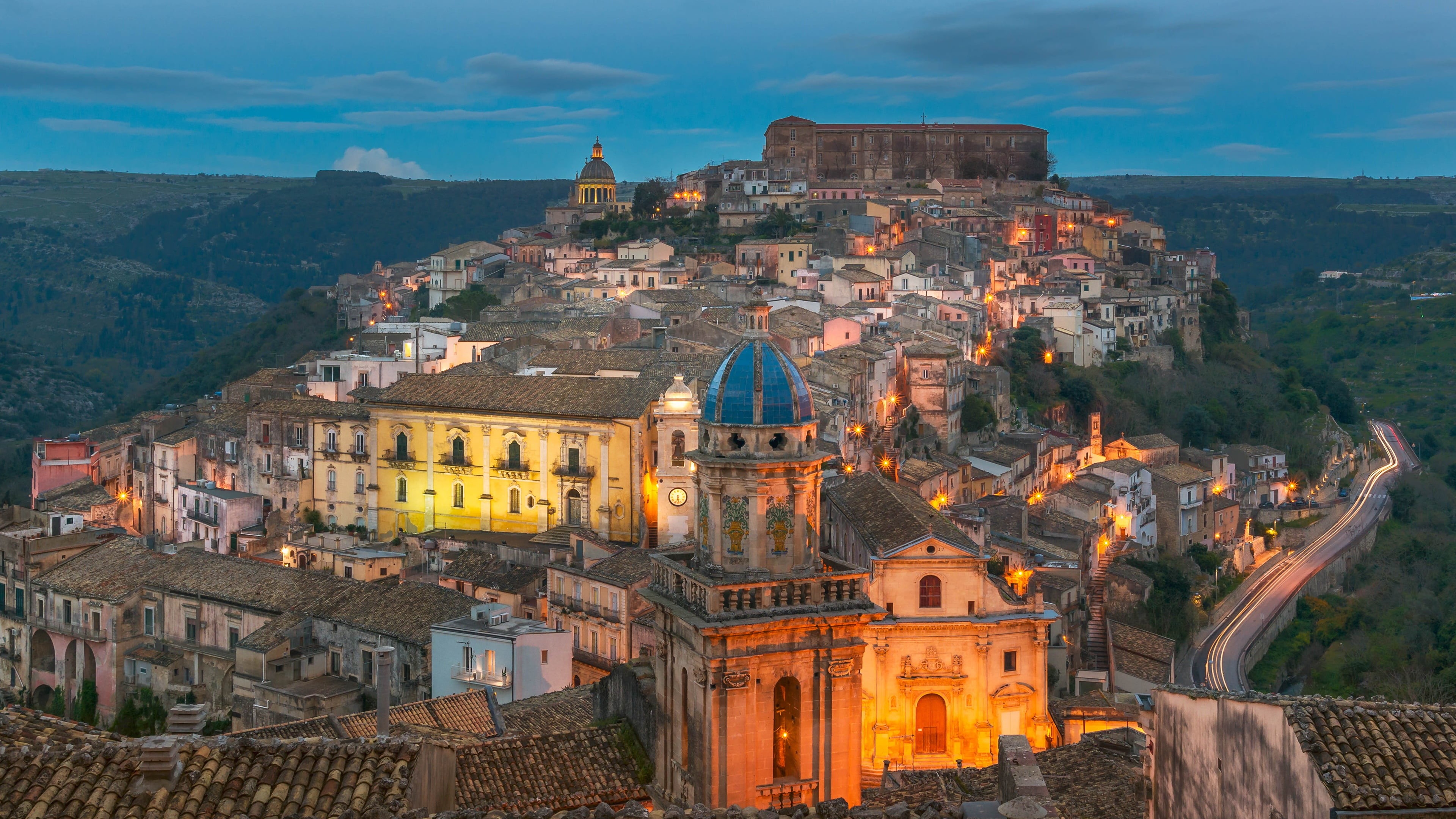 history, cloud - sky, tourist attraction, building exterior, architecture, town, travel, unesco world heritage site, cityscape, old, sicily, landmark, travel destinations, HD Wallpaper