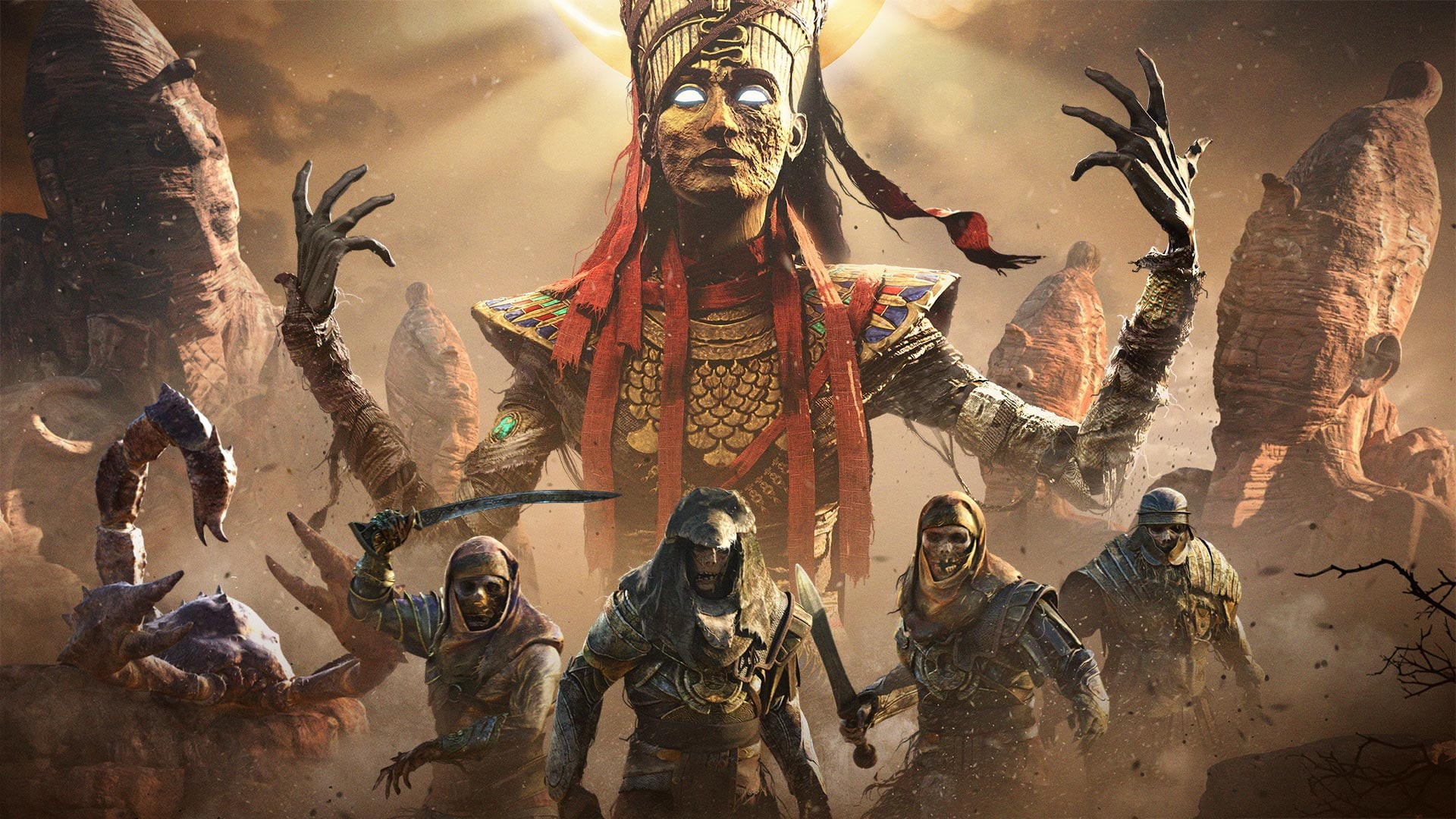 aggression, Assassins Creed, art and craft, history, statue, government, video games, religion, nature, 1080P, no people, belief, sculpture, Assassins creed Origins, HD Wallpaper