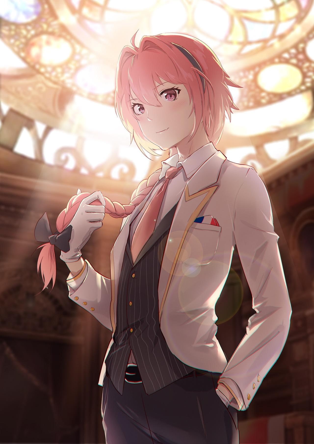 Fate/Apocrypha, anime, Astolfo (Fate/Apocrypha), 720P, Astolfo, Rider of Black, anime girls, Fate Series, Phone HD Wallpaper