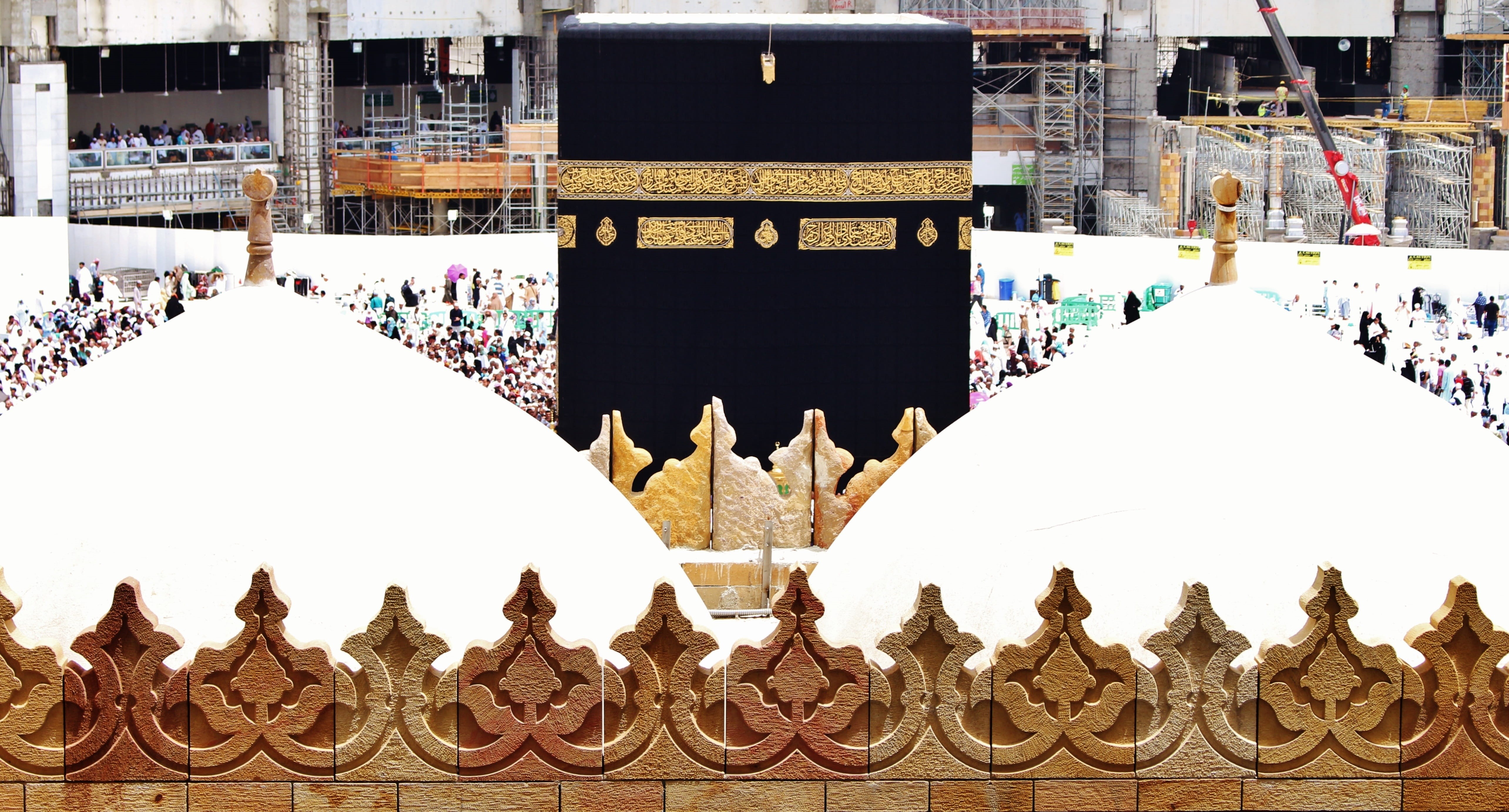 tourism, crowd, architecture, large group of people, Allah, city, house of allah, ice rink, belief, travel, 5K, mataf, sport, building exterior, maqam, HD Wallpaper