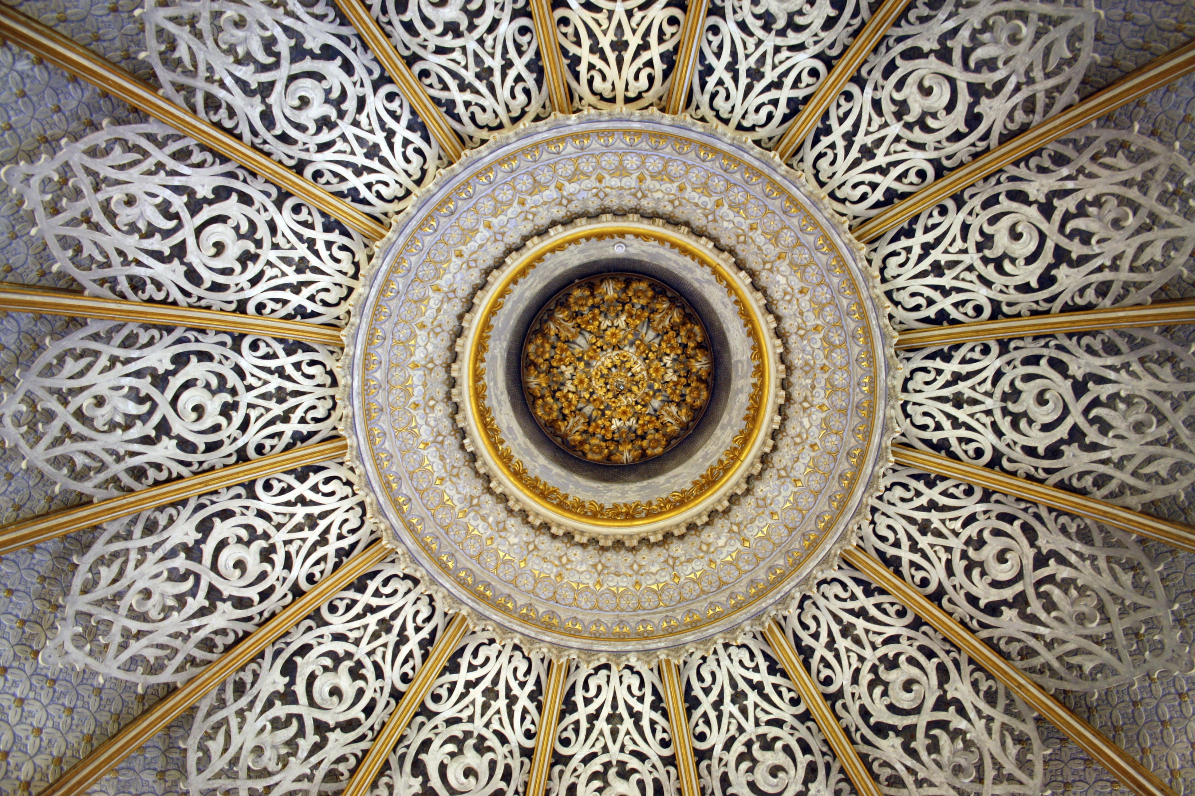 ornate, geometric shape, creativity, design, columns, arabic, tiled floor, arches, floral pattern, ceiling, modernist, flooring, backgrounds, muslims, shape, HD Wallpaper
