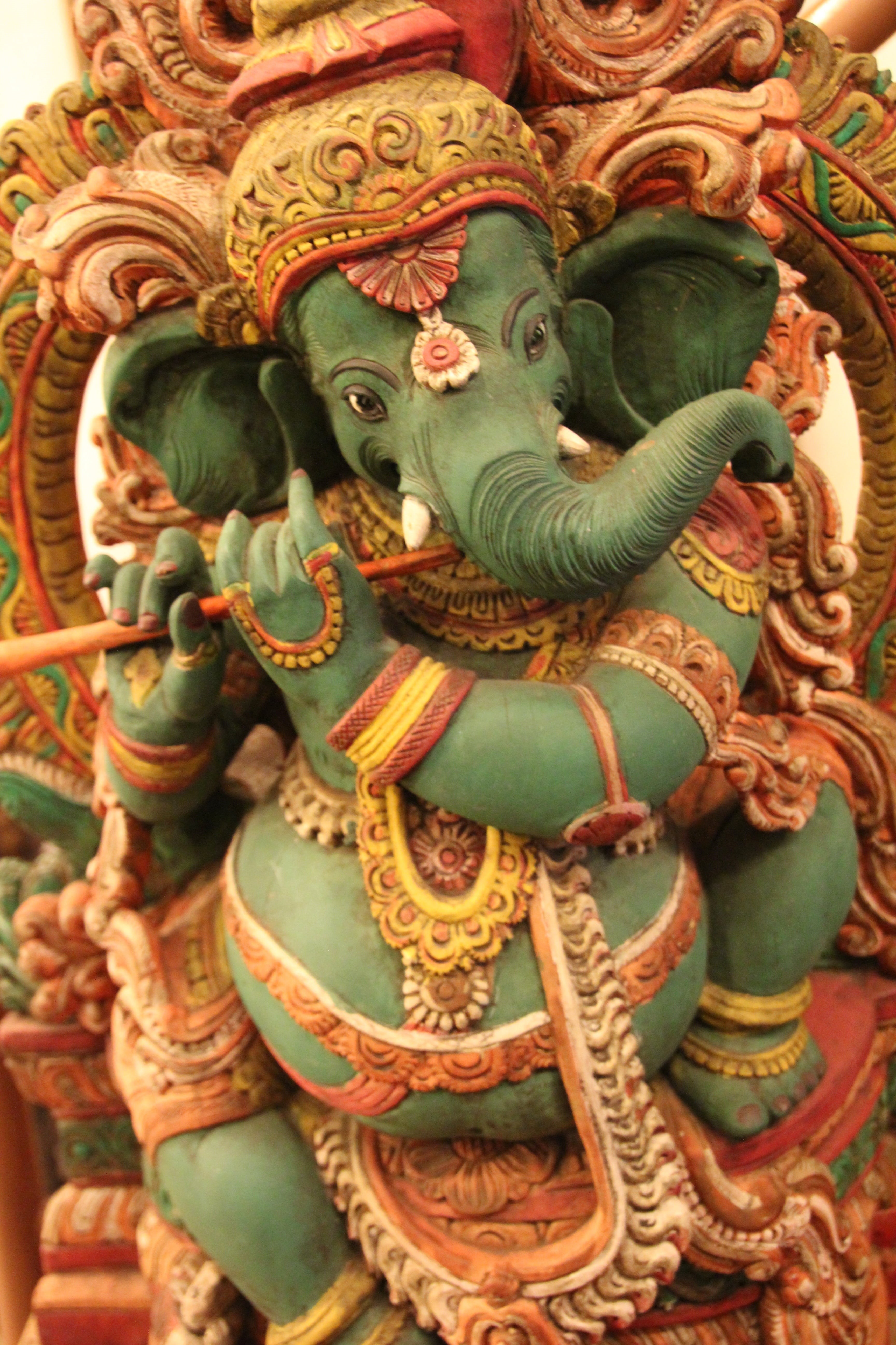 no people, sculpture, 5K, belief, craft, india, green color, art and craft, spirituality, day, hinduism, ornate, thailand, cultures, figures, close-up, Phone HD Wallpaper