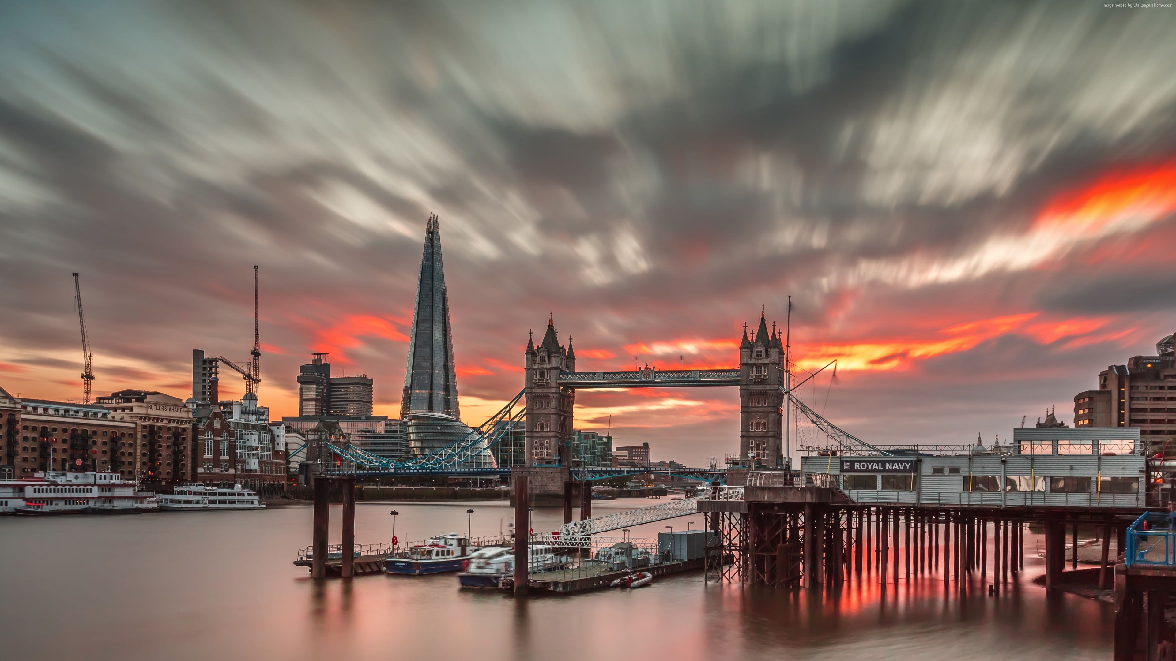 4K, 4k world, ultra hd, Travel, sunset, england, tourism, London, HD Wallpaper