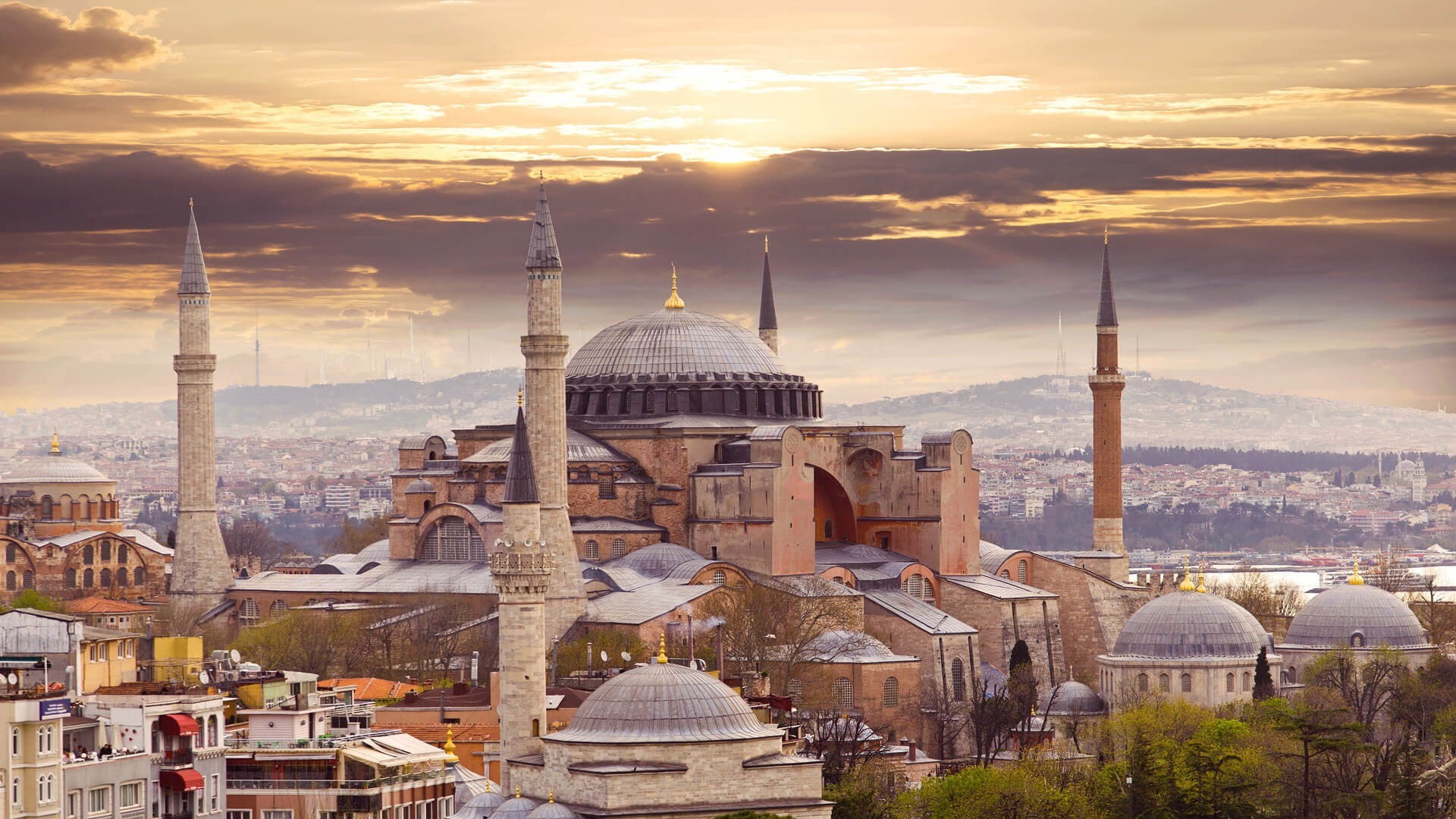 Hagia Sophia, Istanbul, city, 1080P, turkey, HD Wallpaper