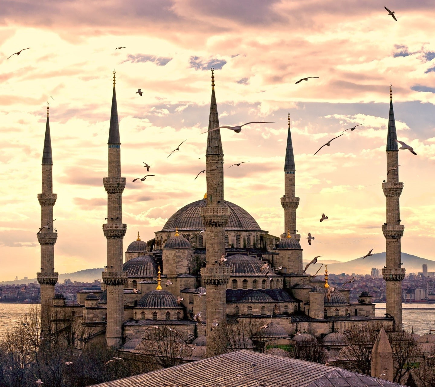sky, building, cloud - sky, outdoors, religion, built structure, the past, travel destinations, spire, 720P, spirituality, dome, tourism, sunset, travel, HD Wallpaper
