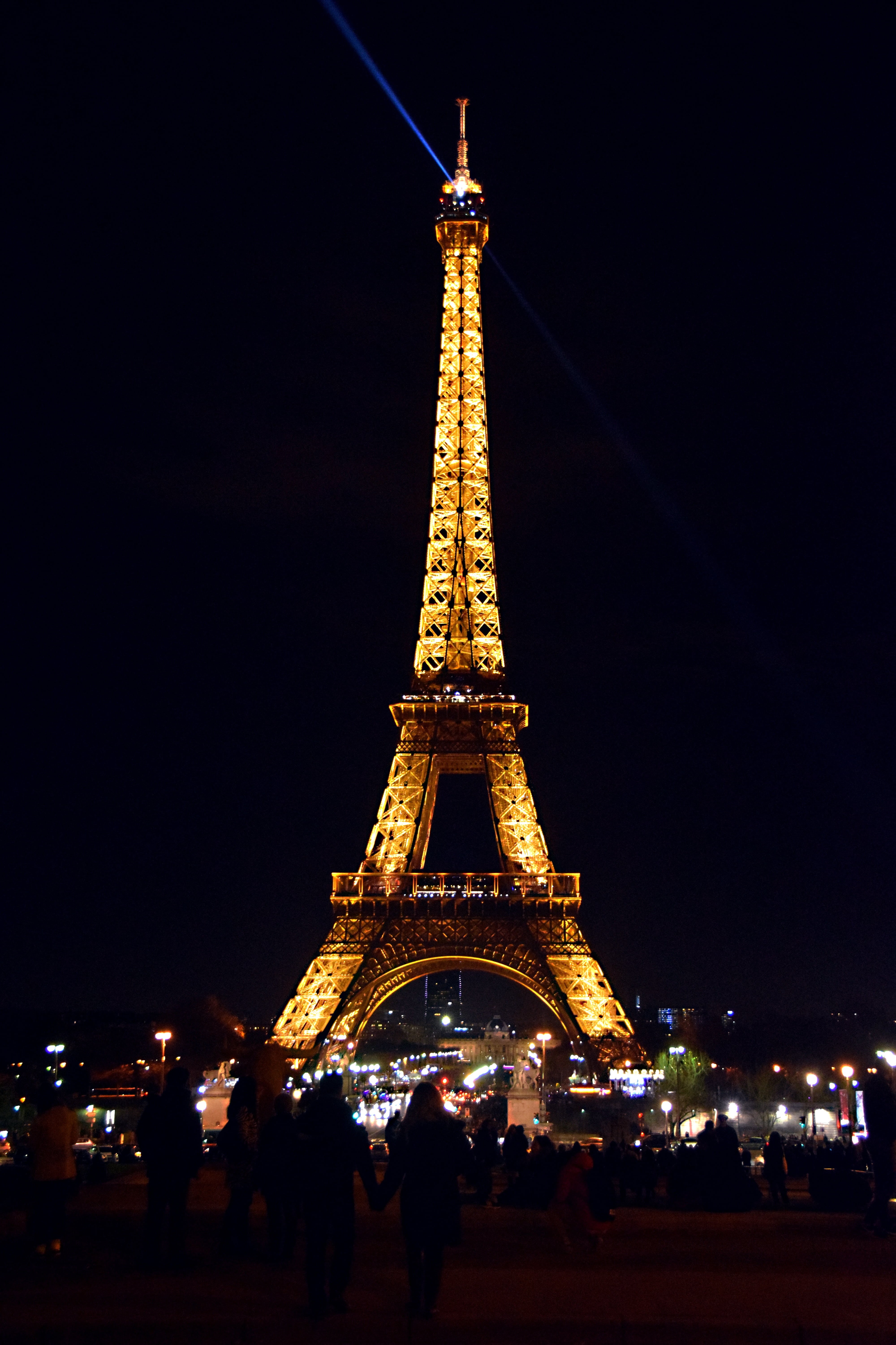 landmark, large group of people, light, the past, famous Place, france, architecture, tourism, eiffel, paris, city, building exterior, iron - metal, french, Phone HD Wallpaper