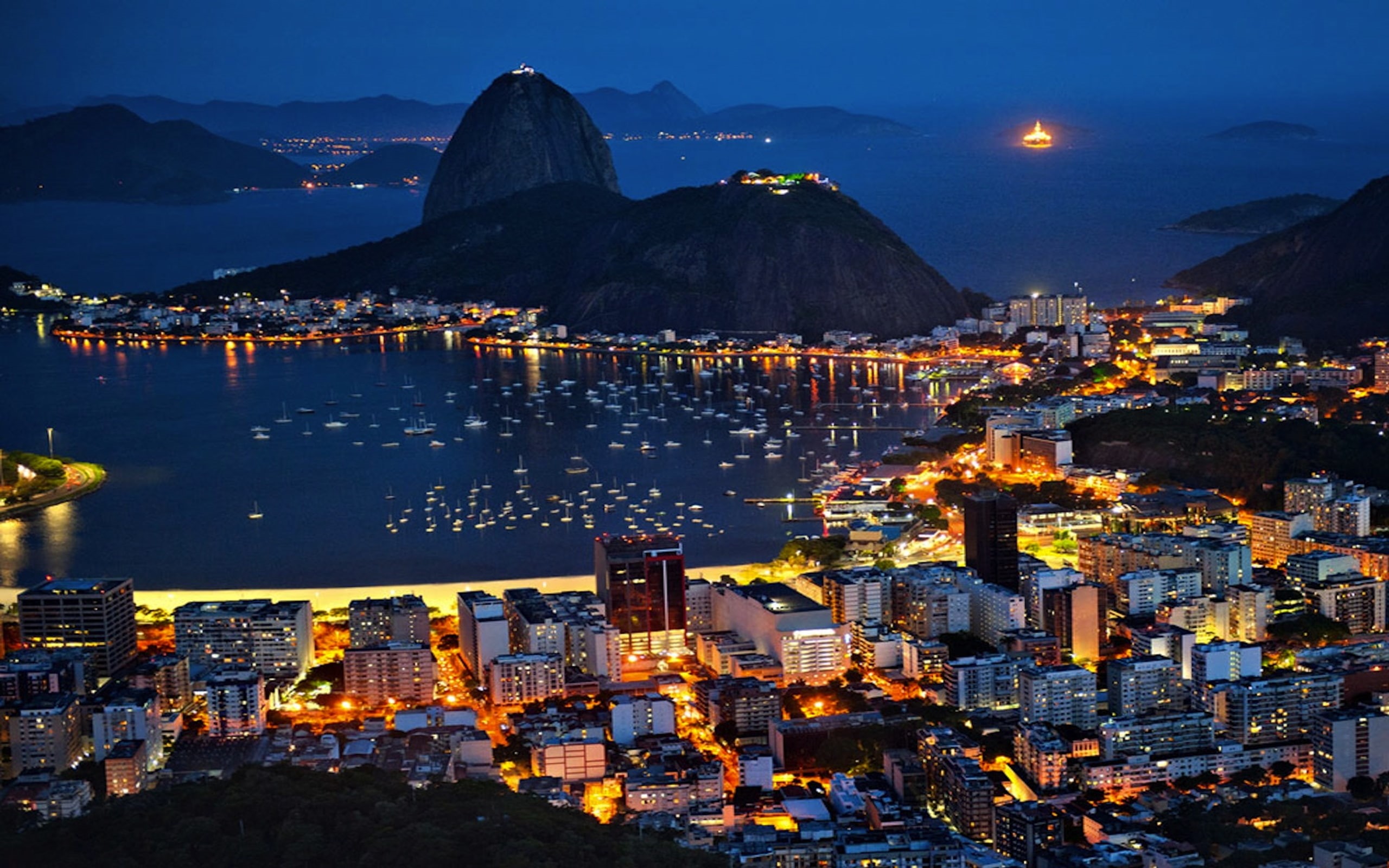 de, 2K, rio, night, janeiro, pictures, HD Wallpaper
