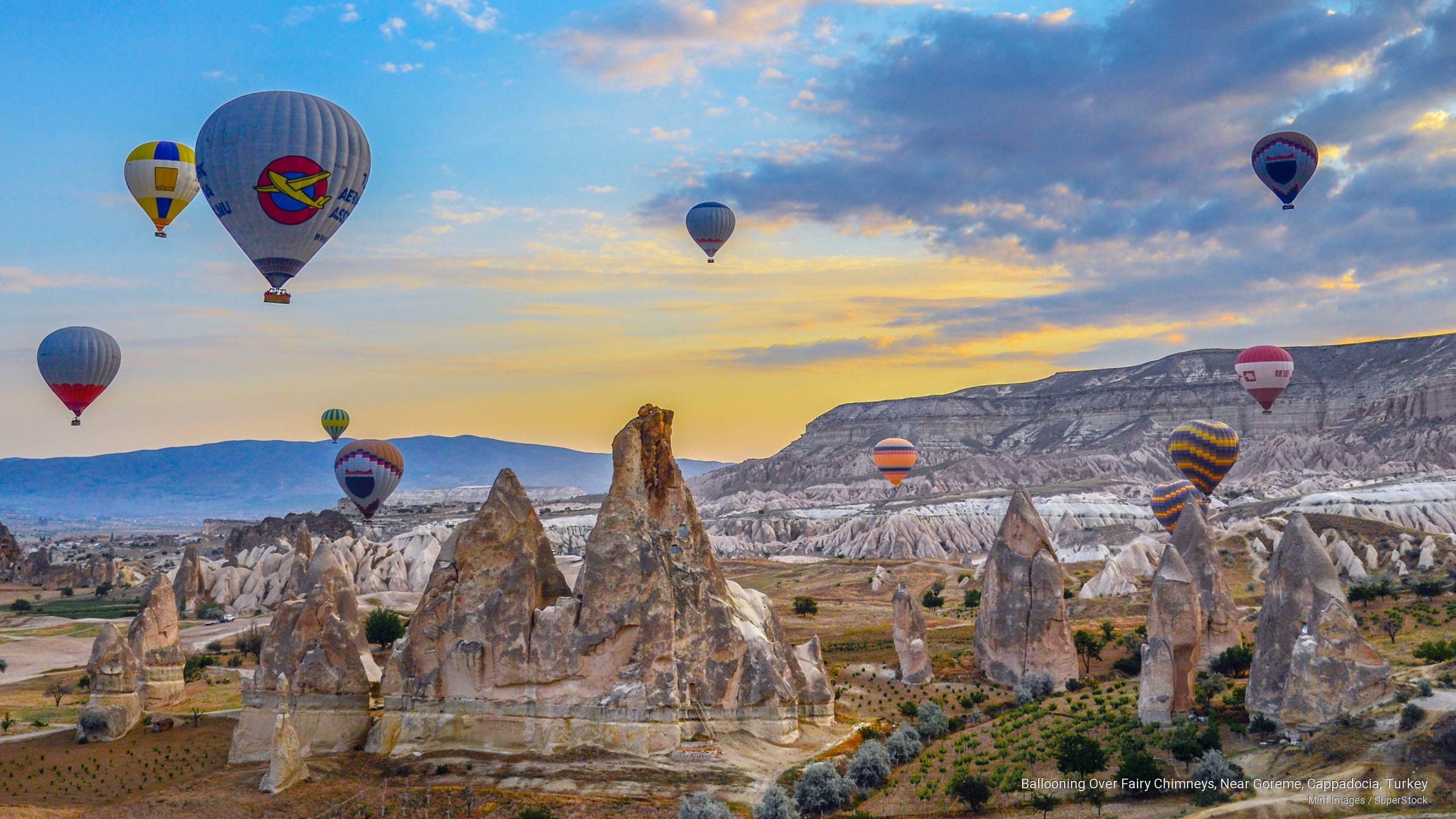 near, turkey, fairy, Architecture, cappadocia, ballooning, 2K, chimneys, goreme, HD Wallpaper